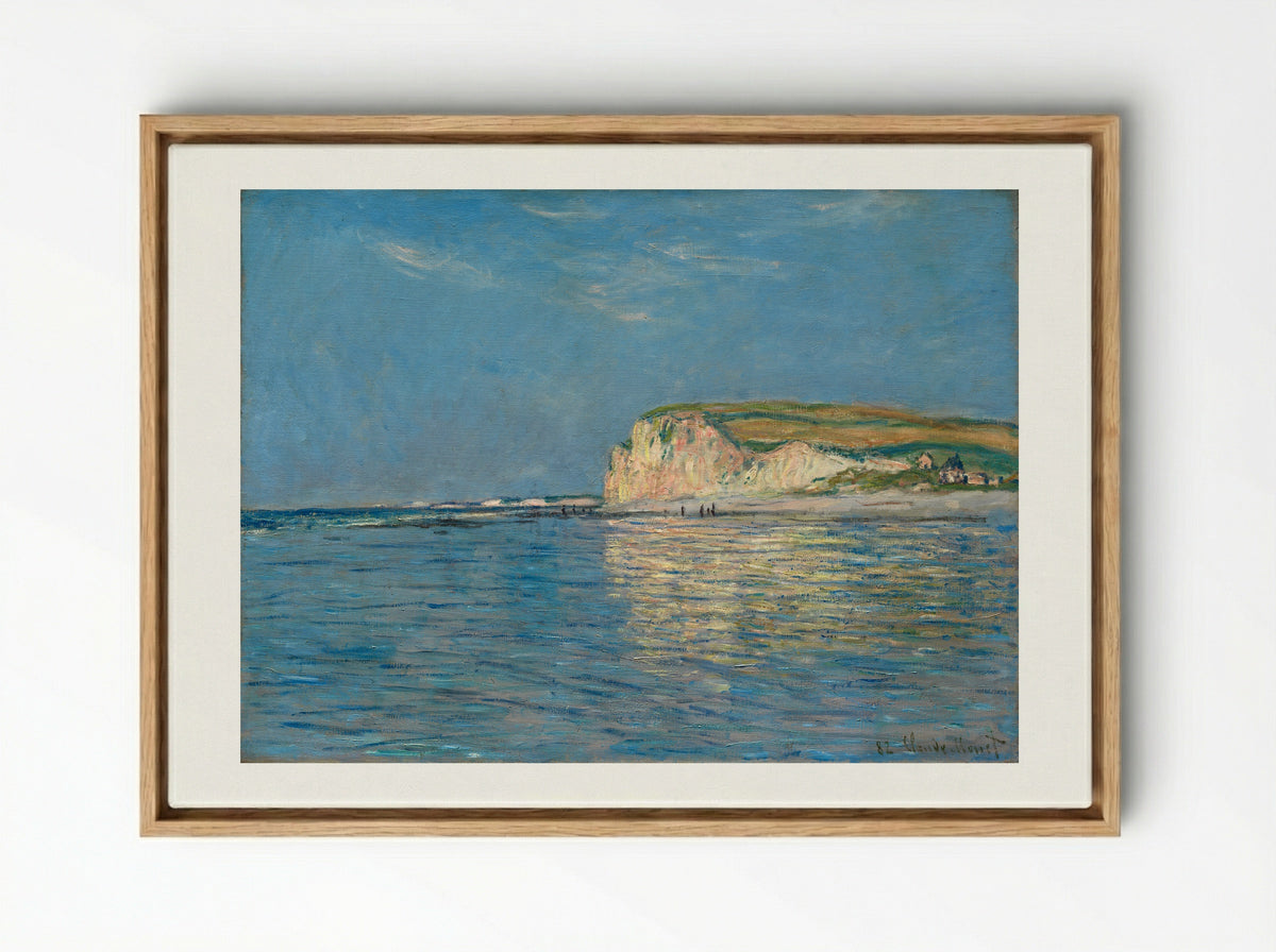 Low Tide at Pourville, near Dieppe - Claude Monet - Framed Canvas Wood