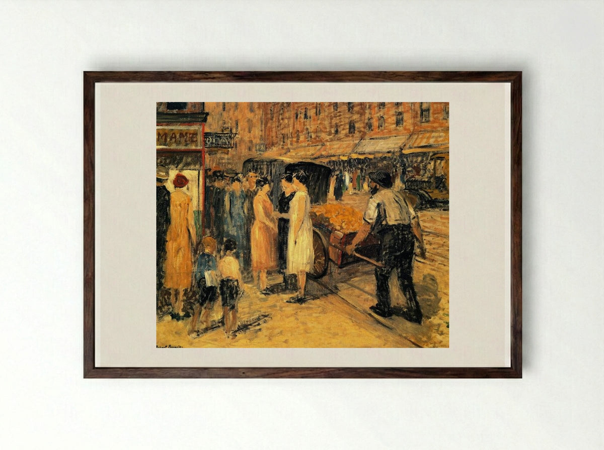Lower East Side - Robert Spencer - Framed Print Dark Wood