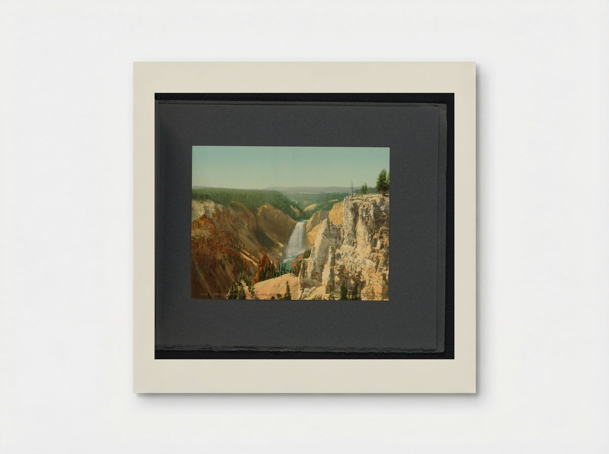 Lower Falls of the Yellowstone, from Artist Point - William Henry Jackson - Poster
