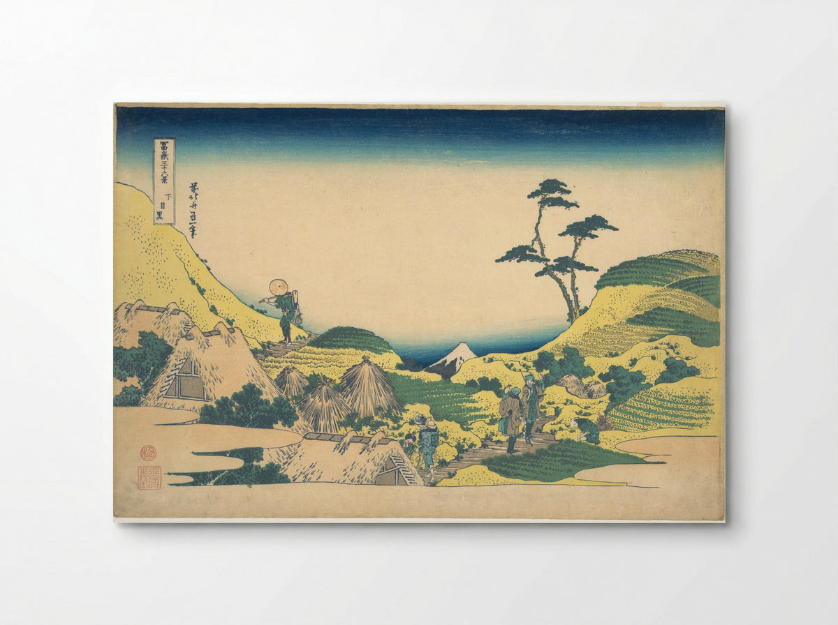 Lower Meguro (Shimo Meguro) - Katsushika Hokusai - Poster