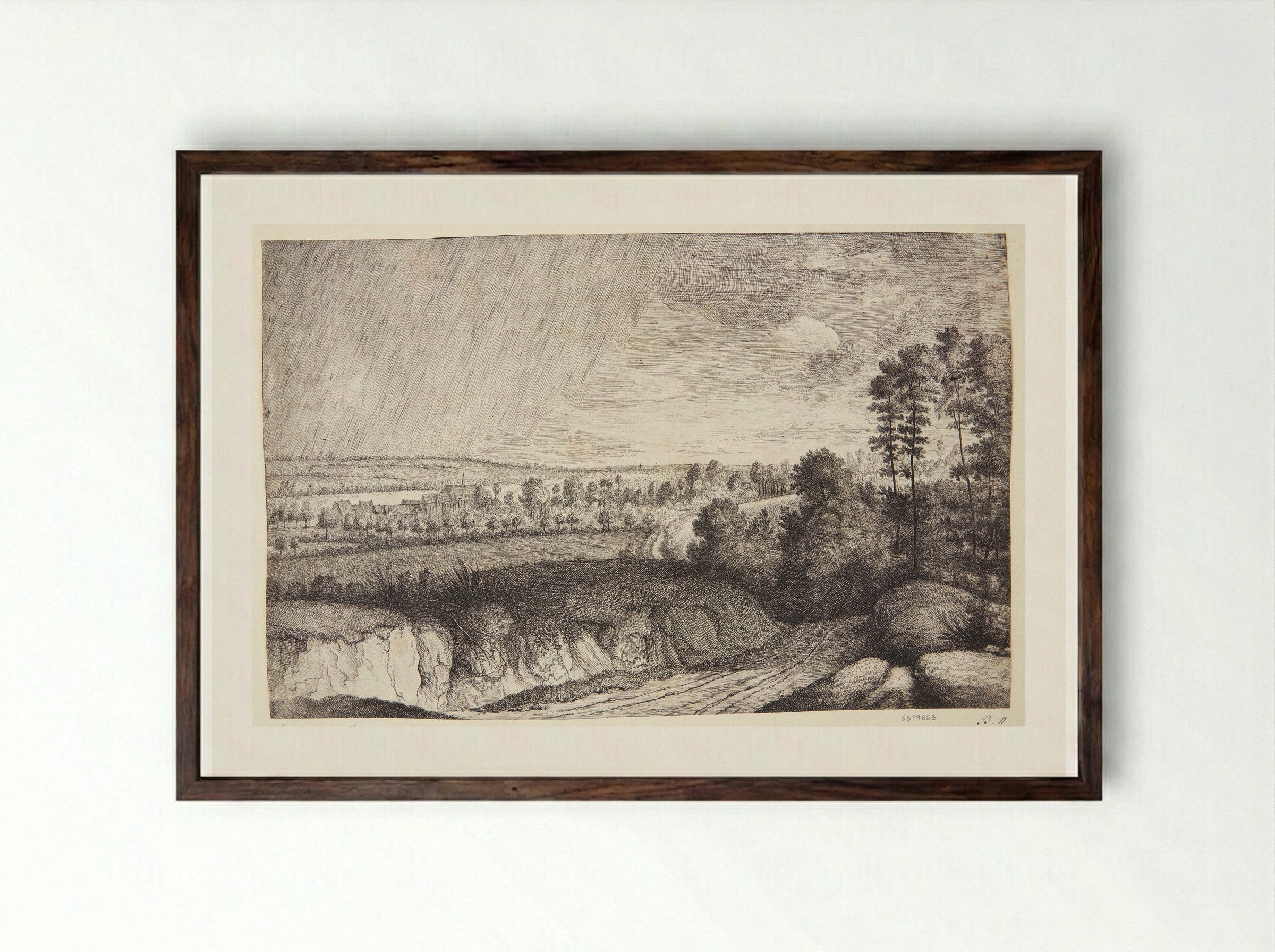 Lucas van Uden - Lucas Vorsterman I - Framed Print Dark Wood