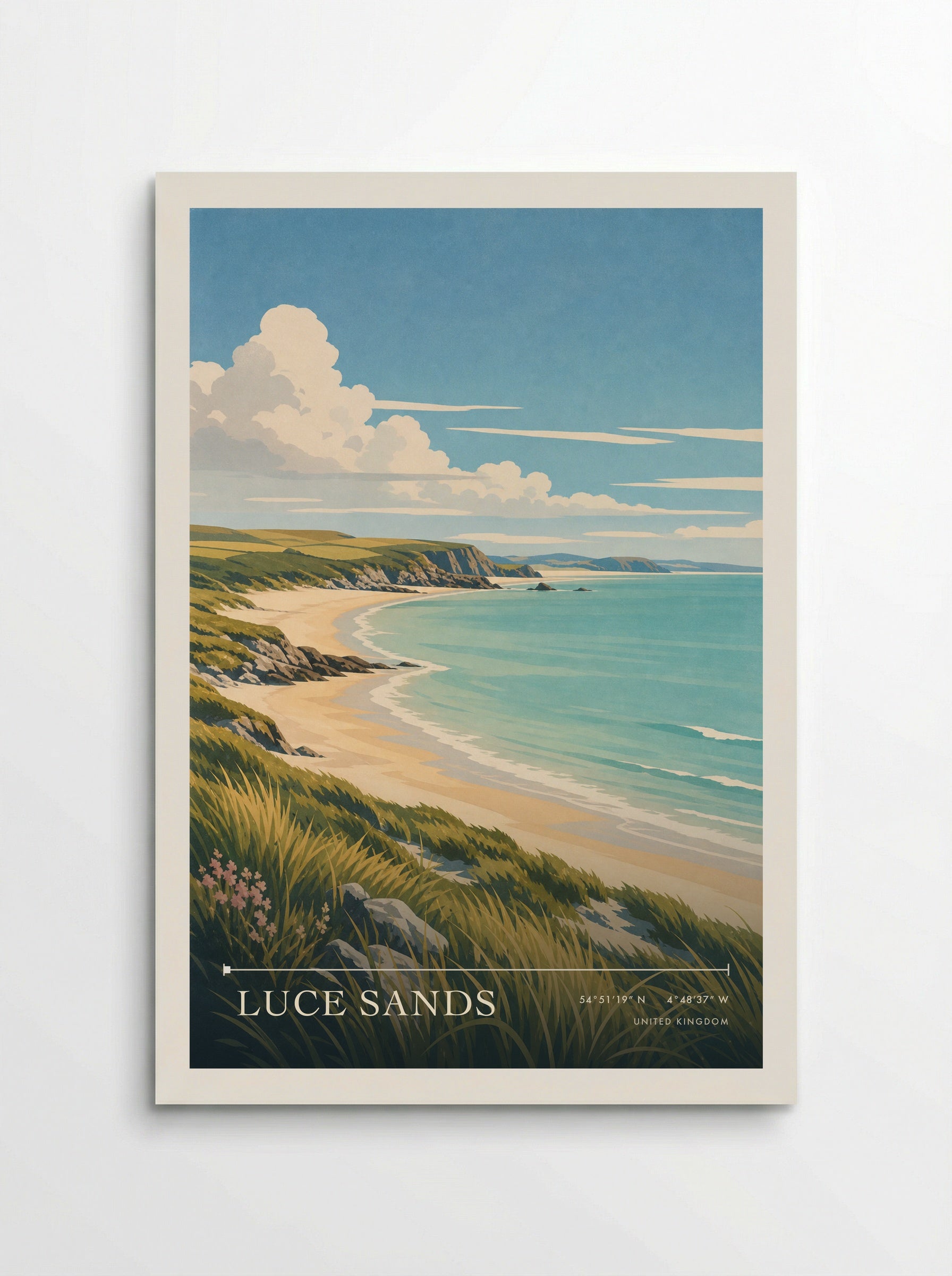 Luce Sands United Kingdom Travel Poster - Poster