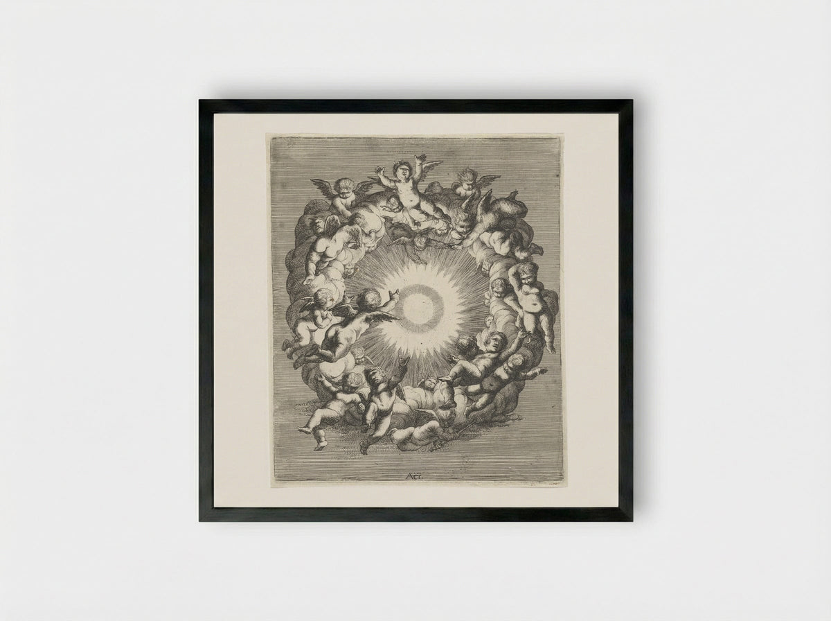 Lucht (Air) - Cornelis A. Hellemans - Framed Print Black