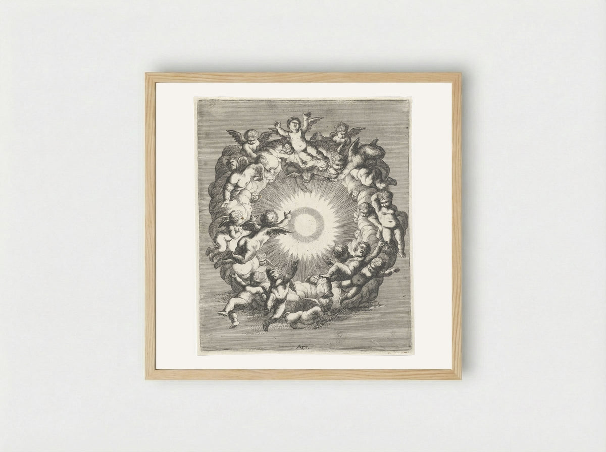 Lucht (Air) - Cornelis A. Hellemans - Framed Print Wood