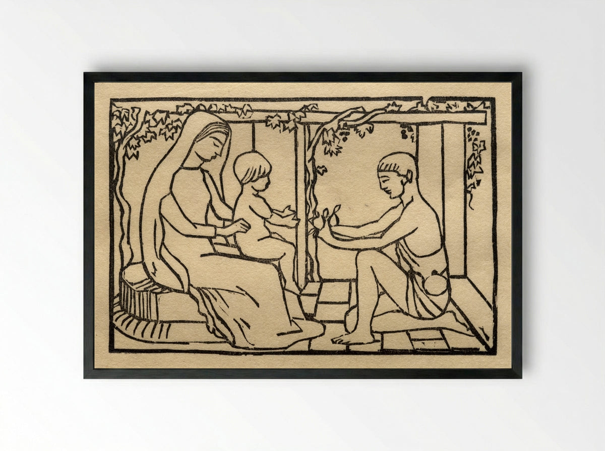 Lucina Smiles on Her Boy - Aristide Maillol - Framed Print Black