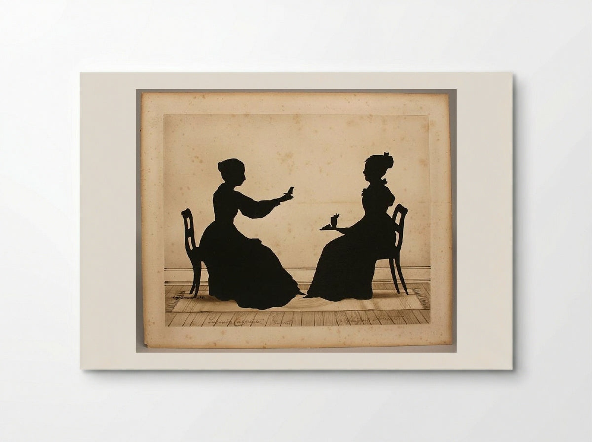 Lucinda Carpenter, Tweeter and Abigail Forrester - Auguste Edouart - Poster