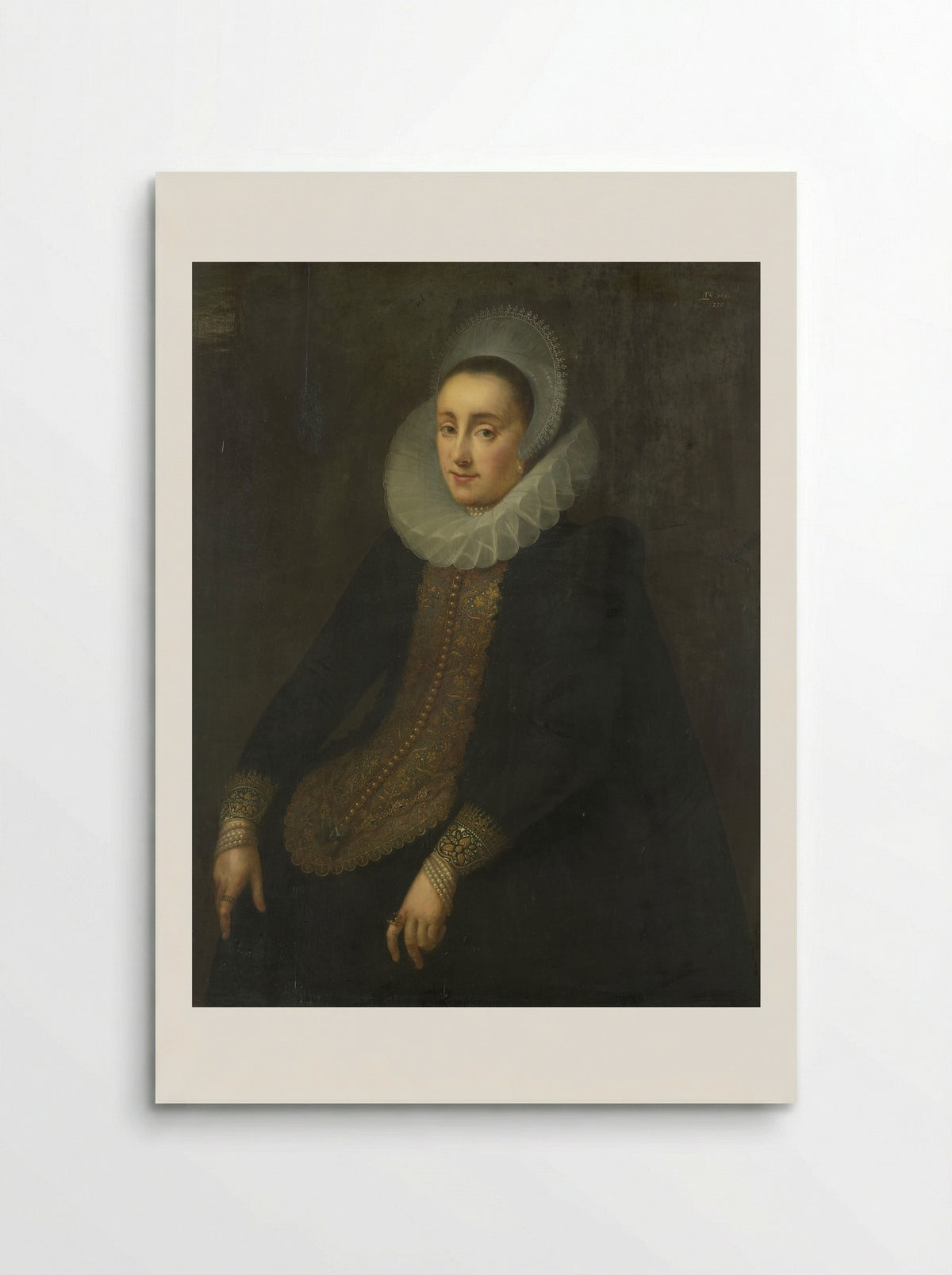 Lucretia del Prado, Wife of Jeremias Boudinois - Gortzius Geldorp - Poster