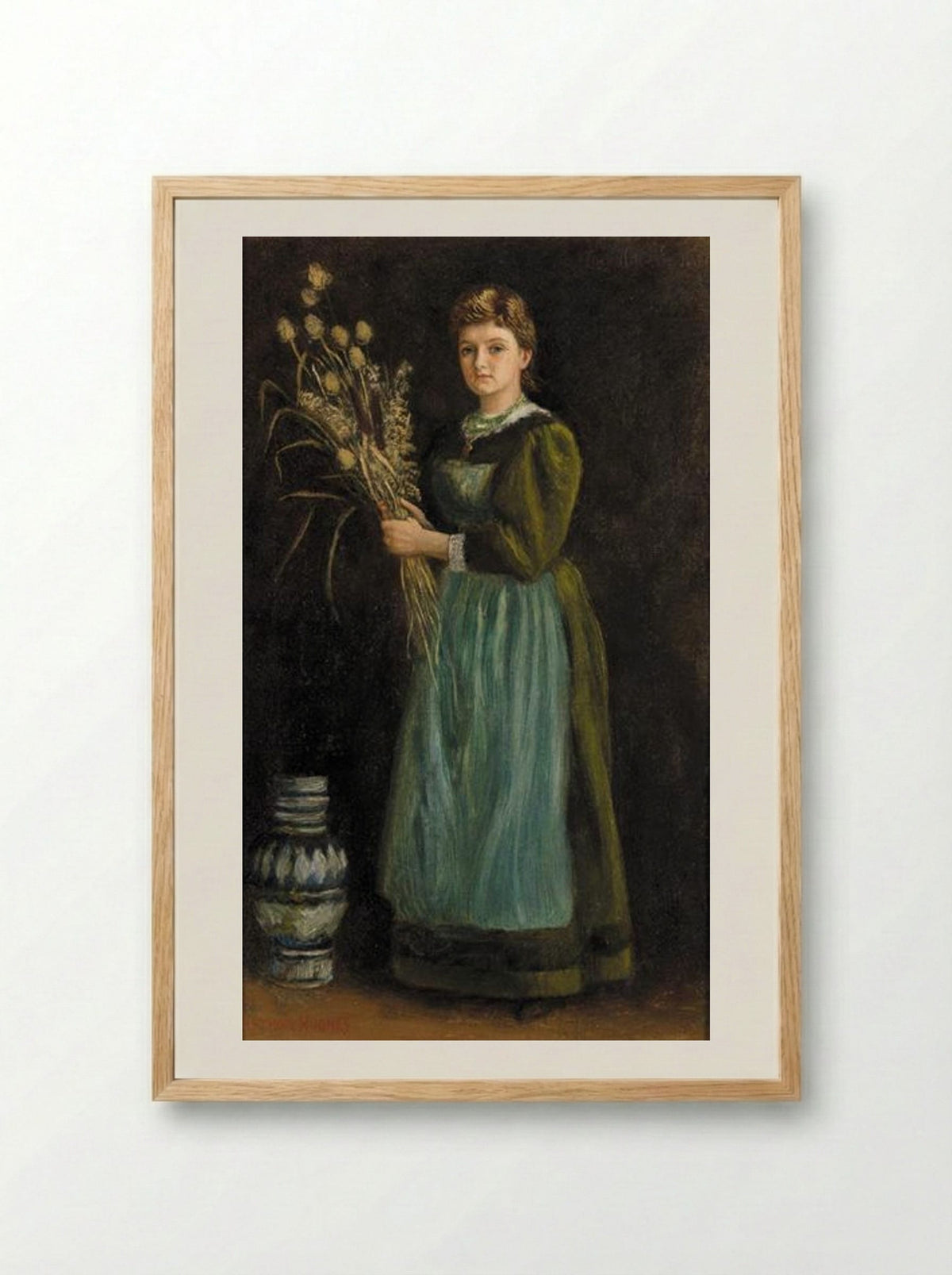 Lucy Hill - Arthur Hughes - Framed Print Wood