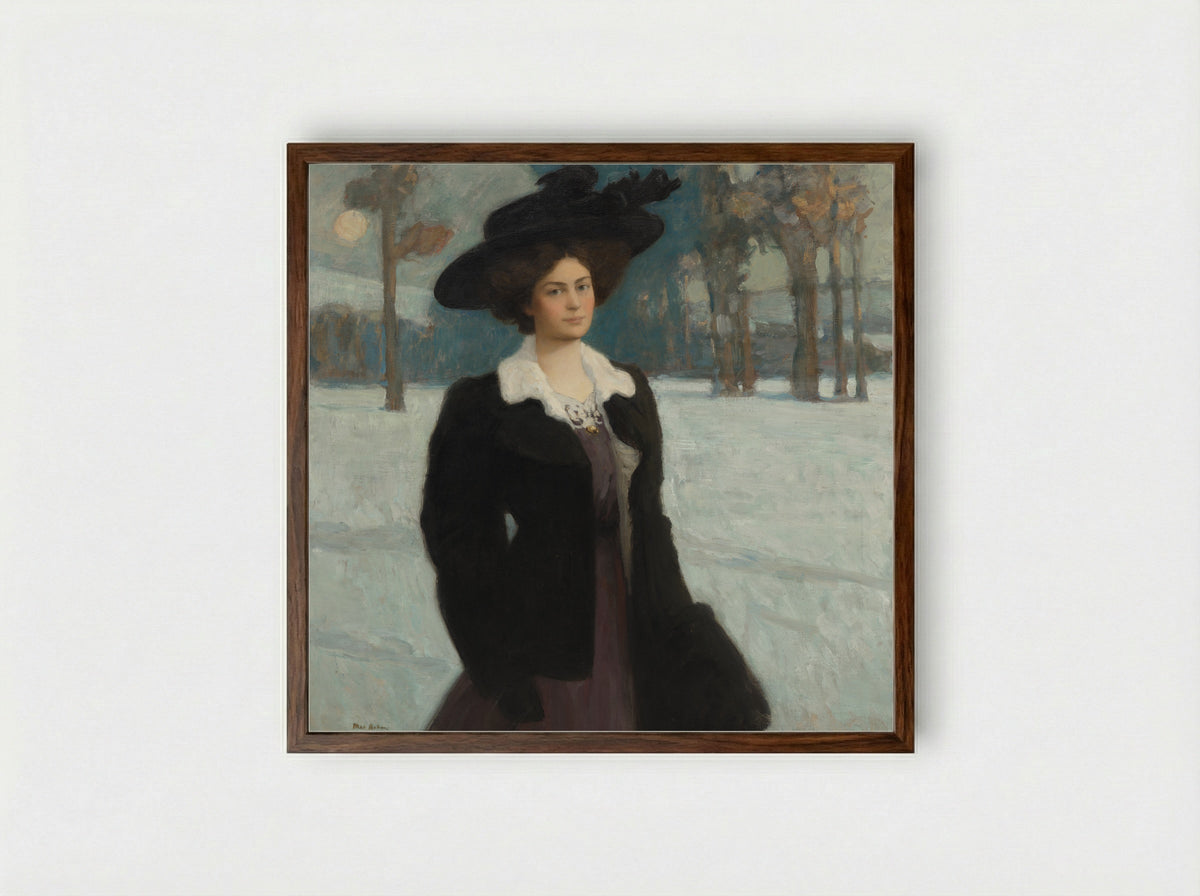 Lucy - Max Bohm - Framed Print Dark Wood
