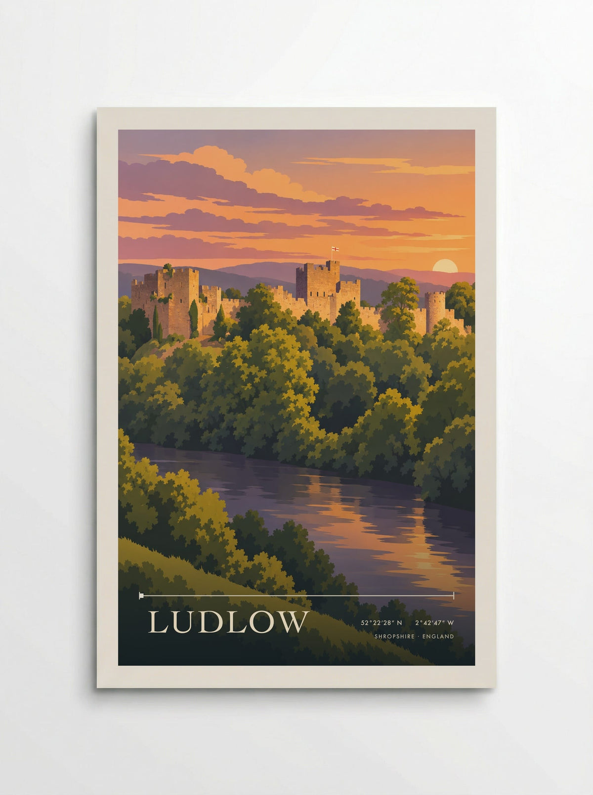 Ludlow, Shropshire | Travel Poster - Poster