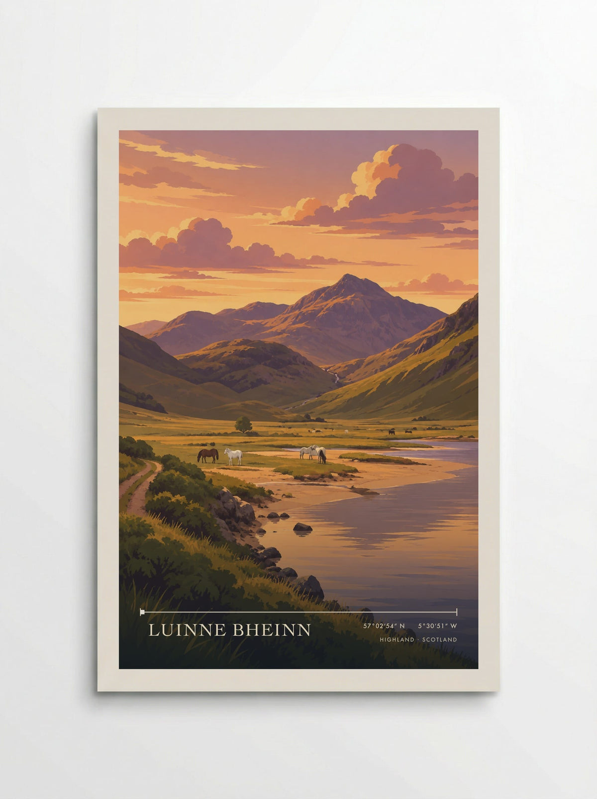 Luinne Bheinn, Highland | Travel Poster - Poster