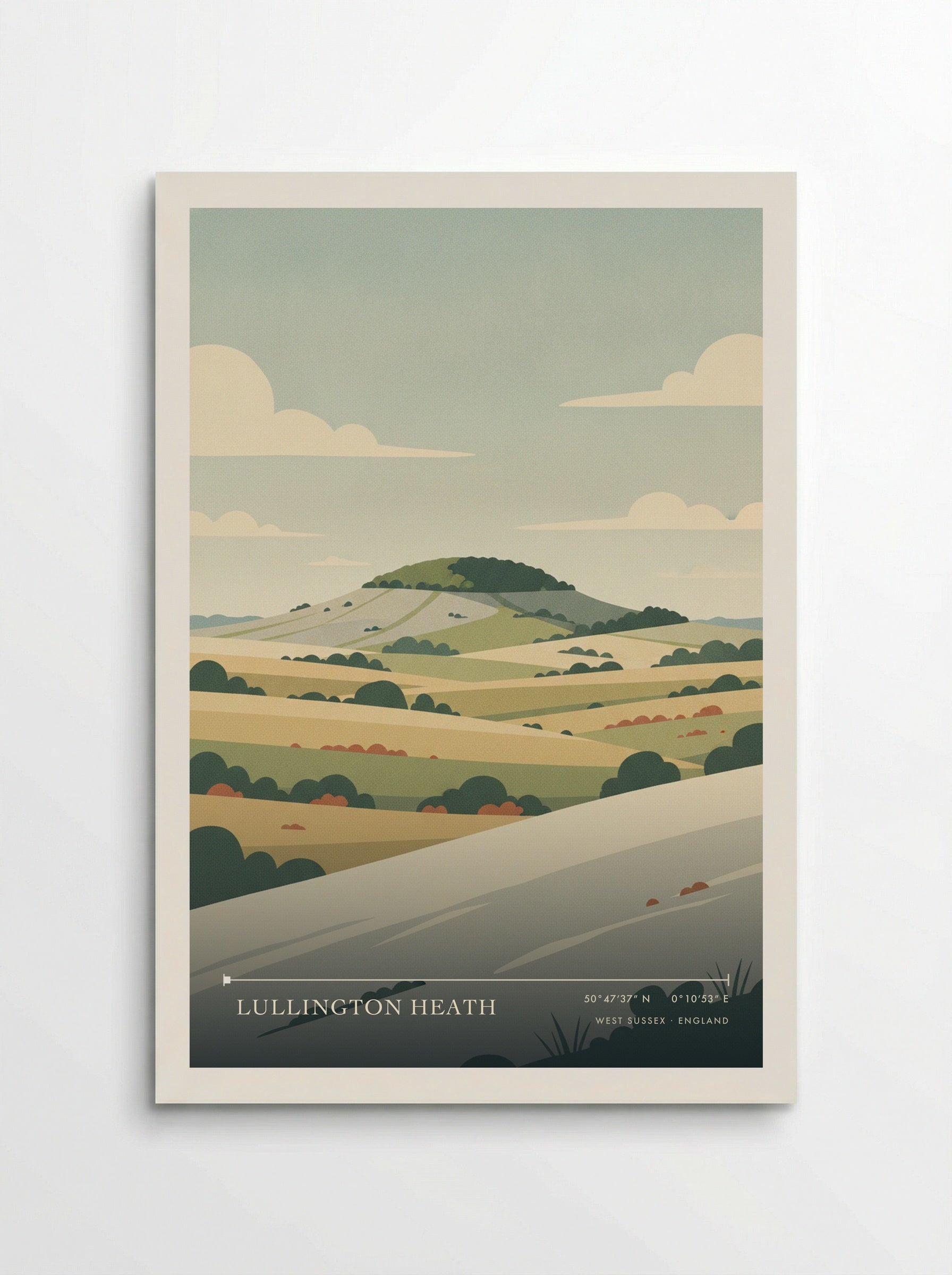 Lullington Heath West Sussex England Travel Poster - Poster