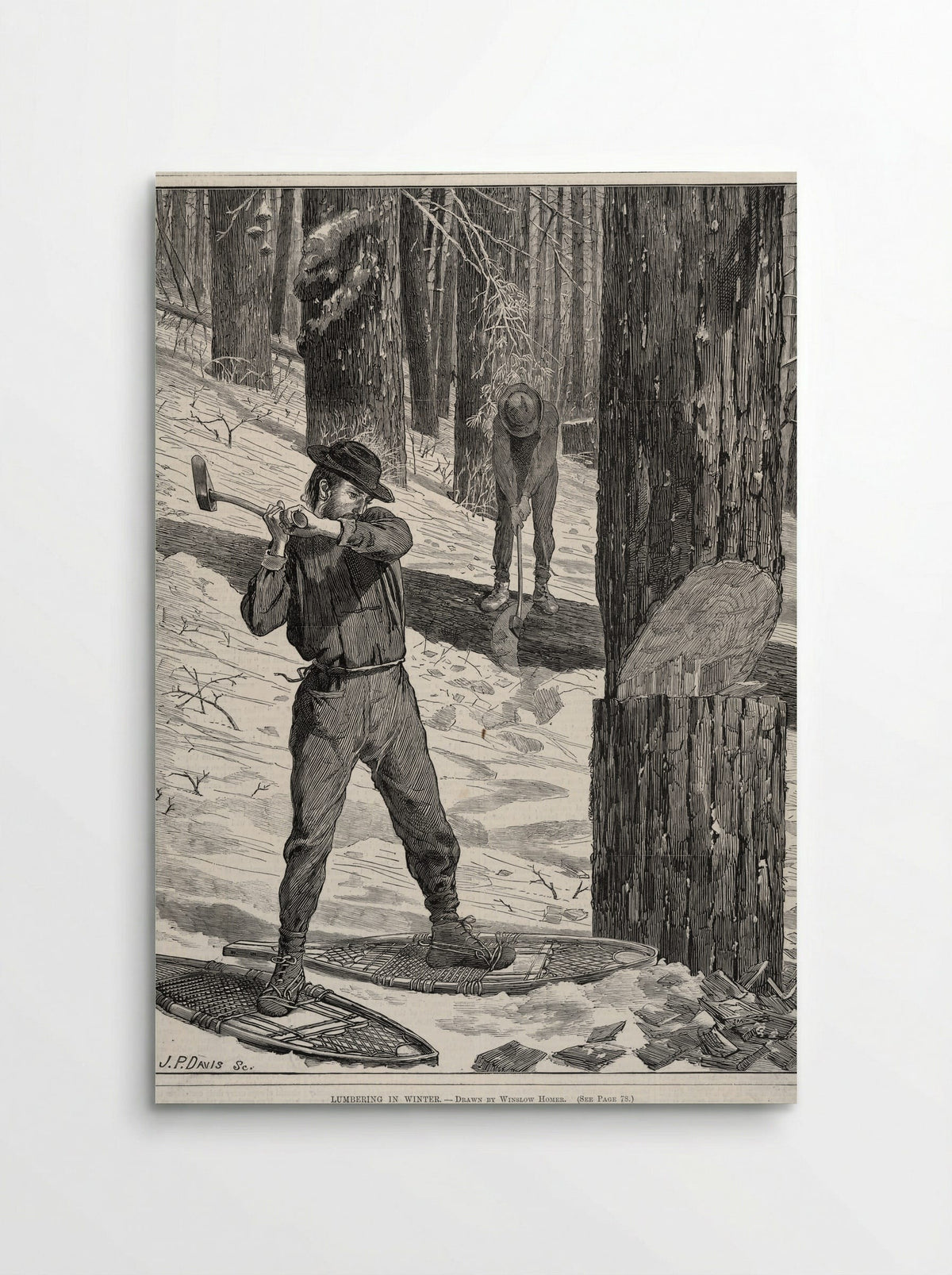 Lumbering in Winter - Winslow Homer - Poster