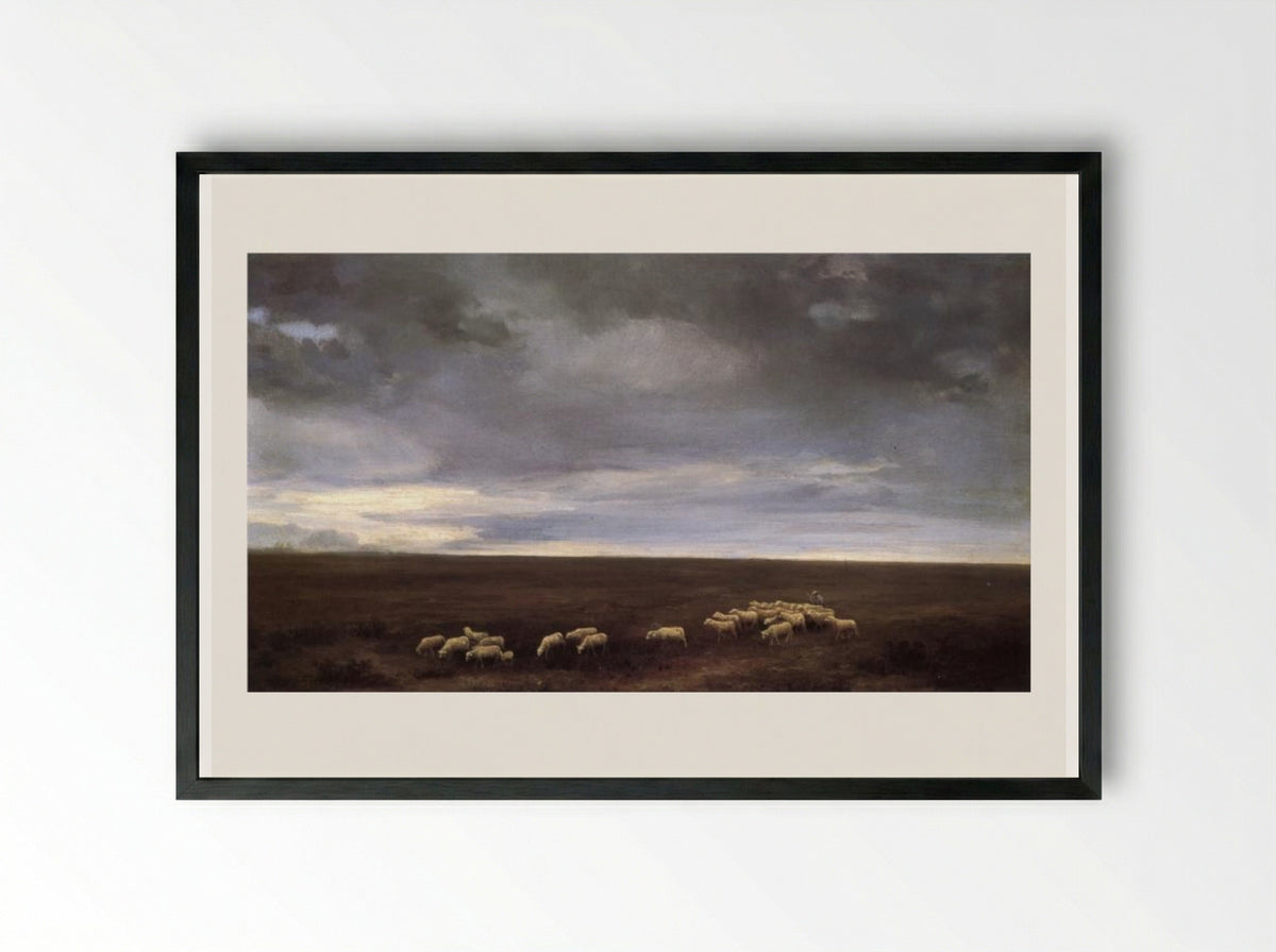 Lumen en coelo - José María Velasco - Framed Print Black