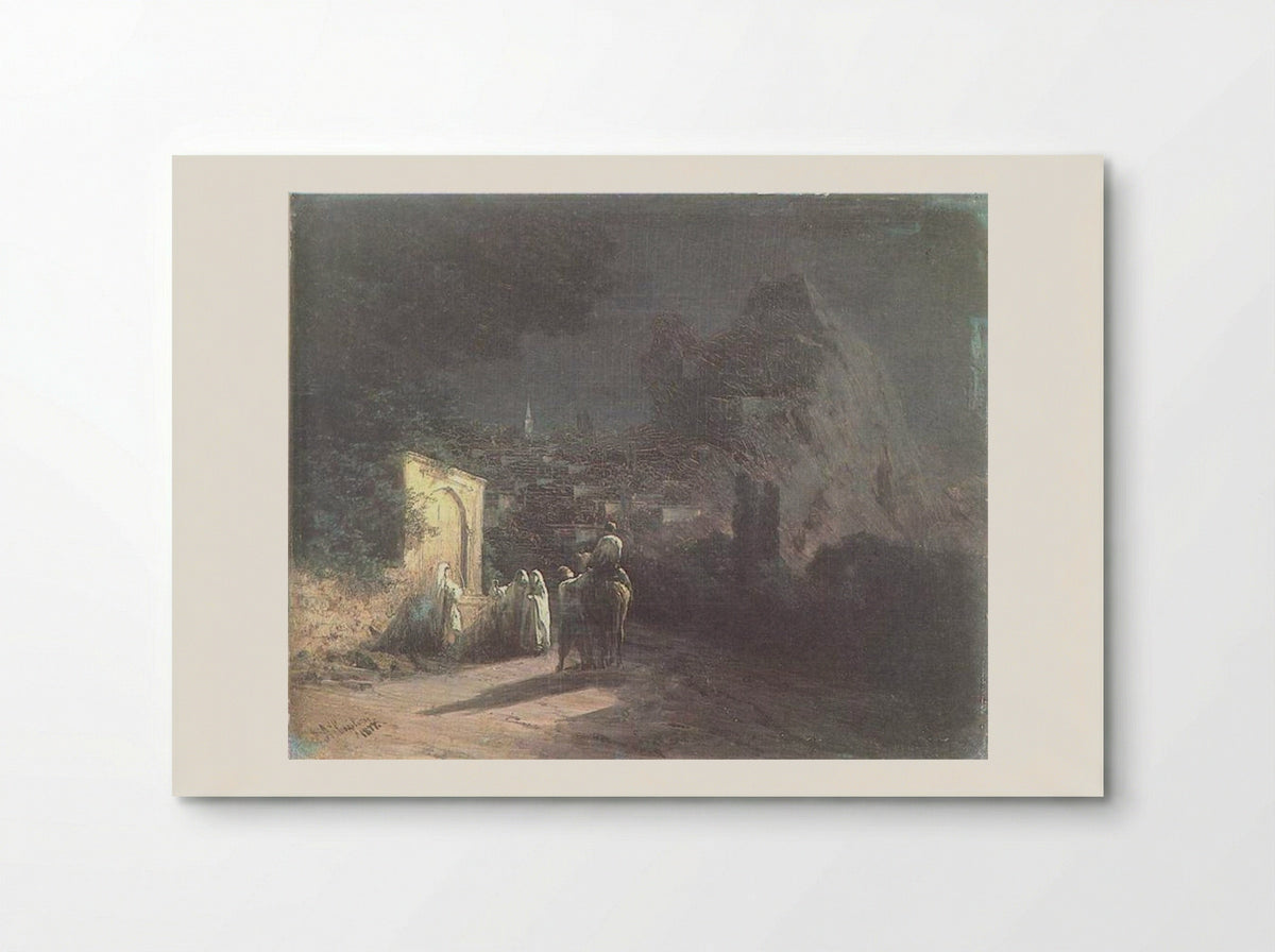 Lunar Night at the Spring - Ivan Aivazovsky - Poster