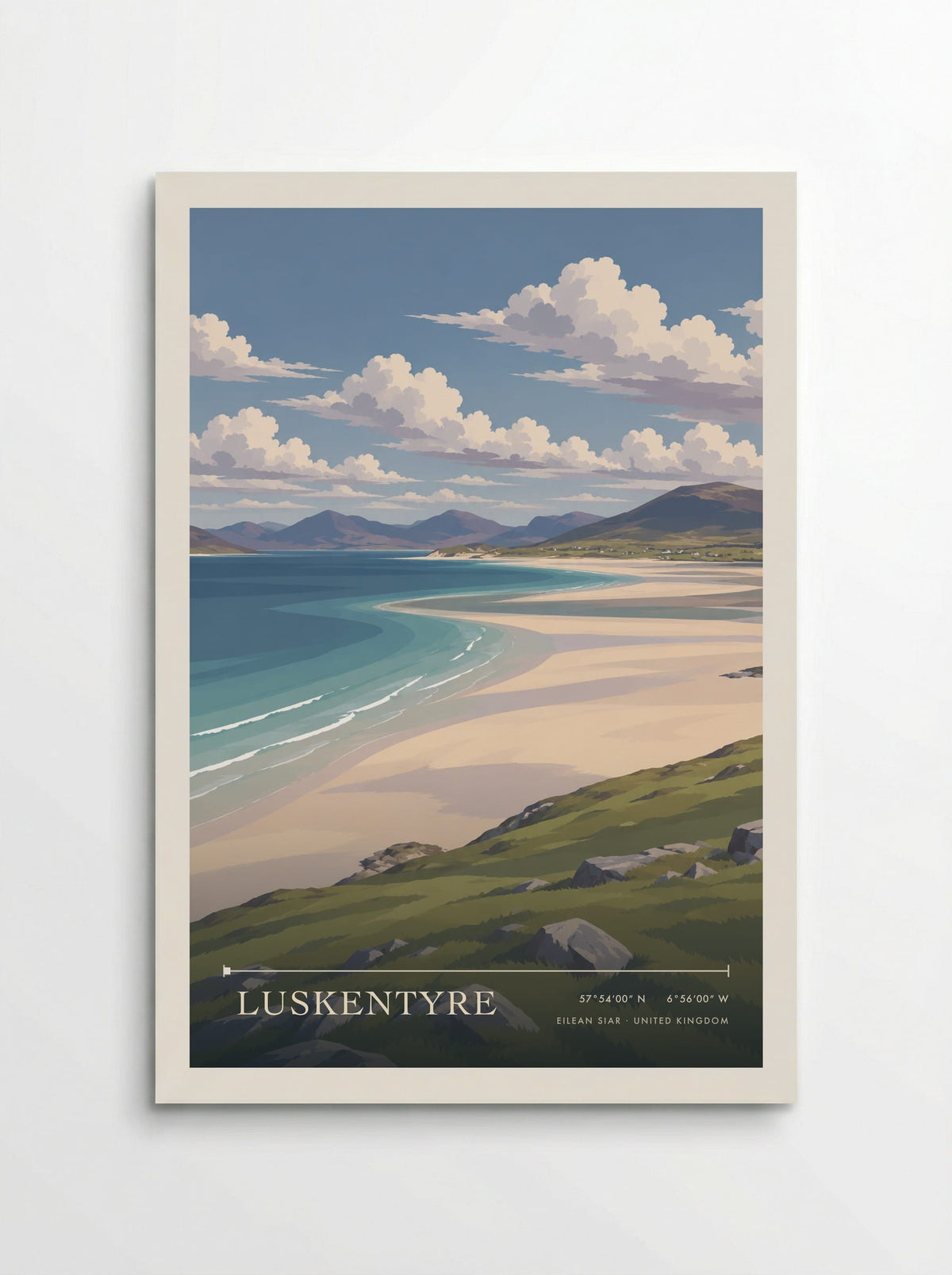 Luskentyre, Eilean Siar | Travel Poster - Poster