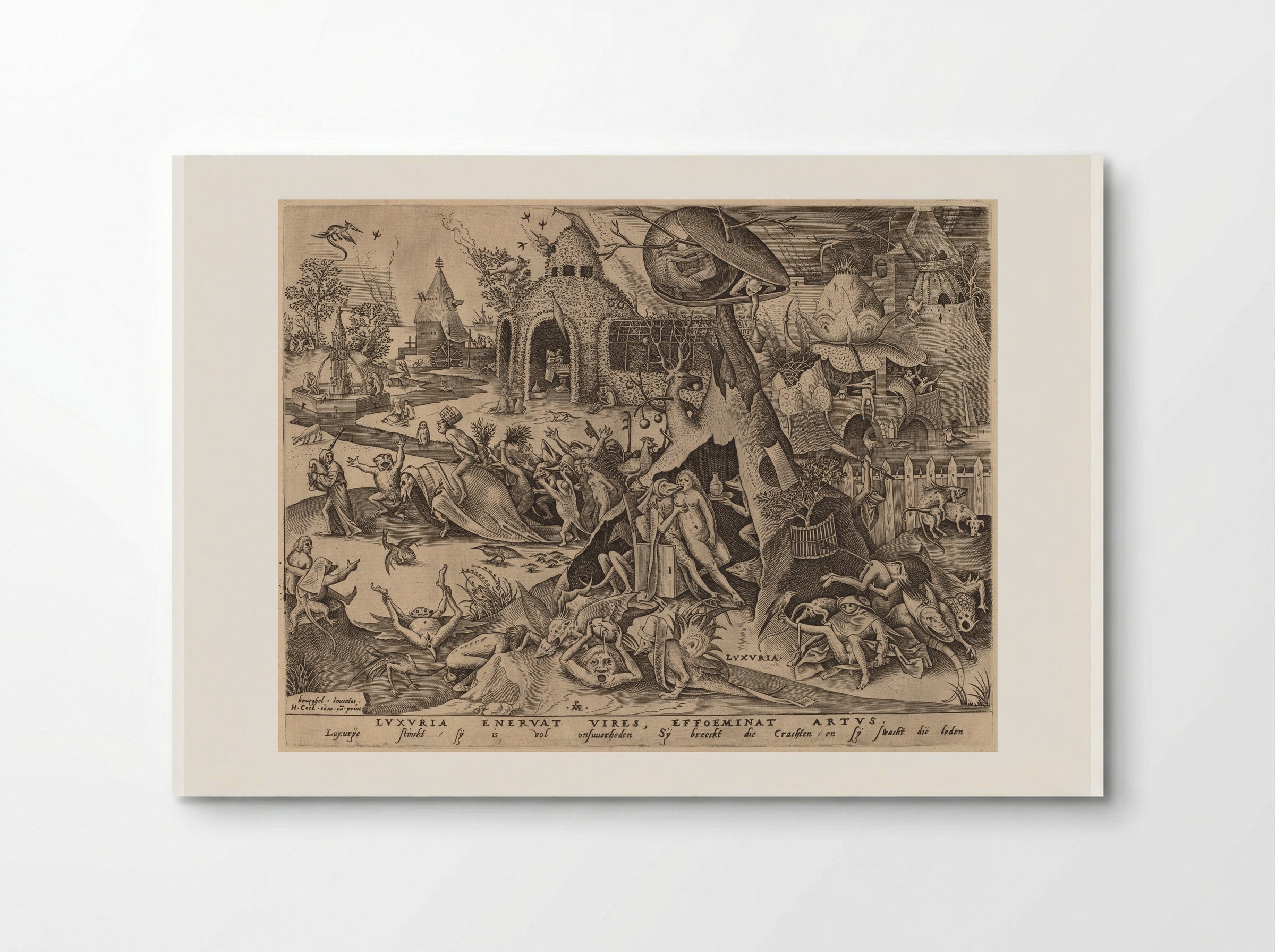 Lust (Luxuria) - Pieter Bruegel the Elder - Poster