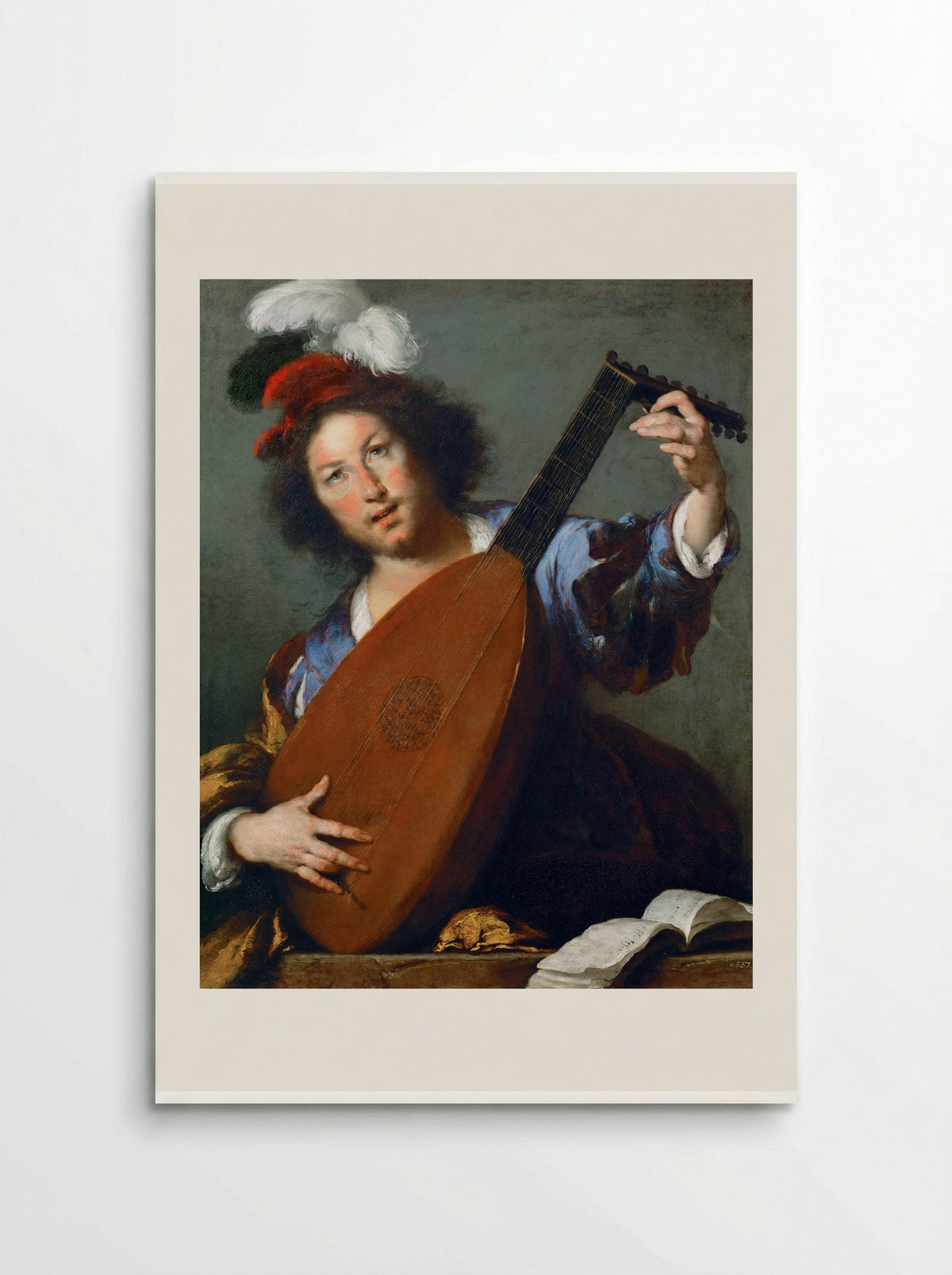 Lute Player - Bernardo Strozzi - Poster