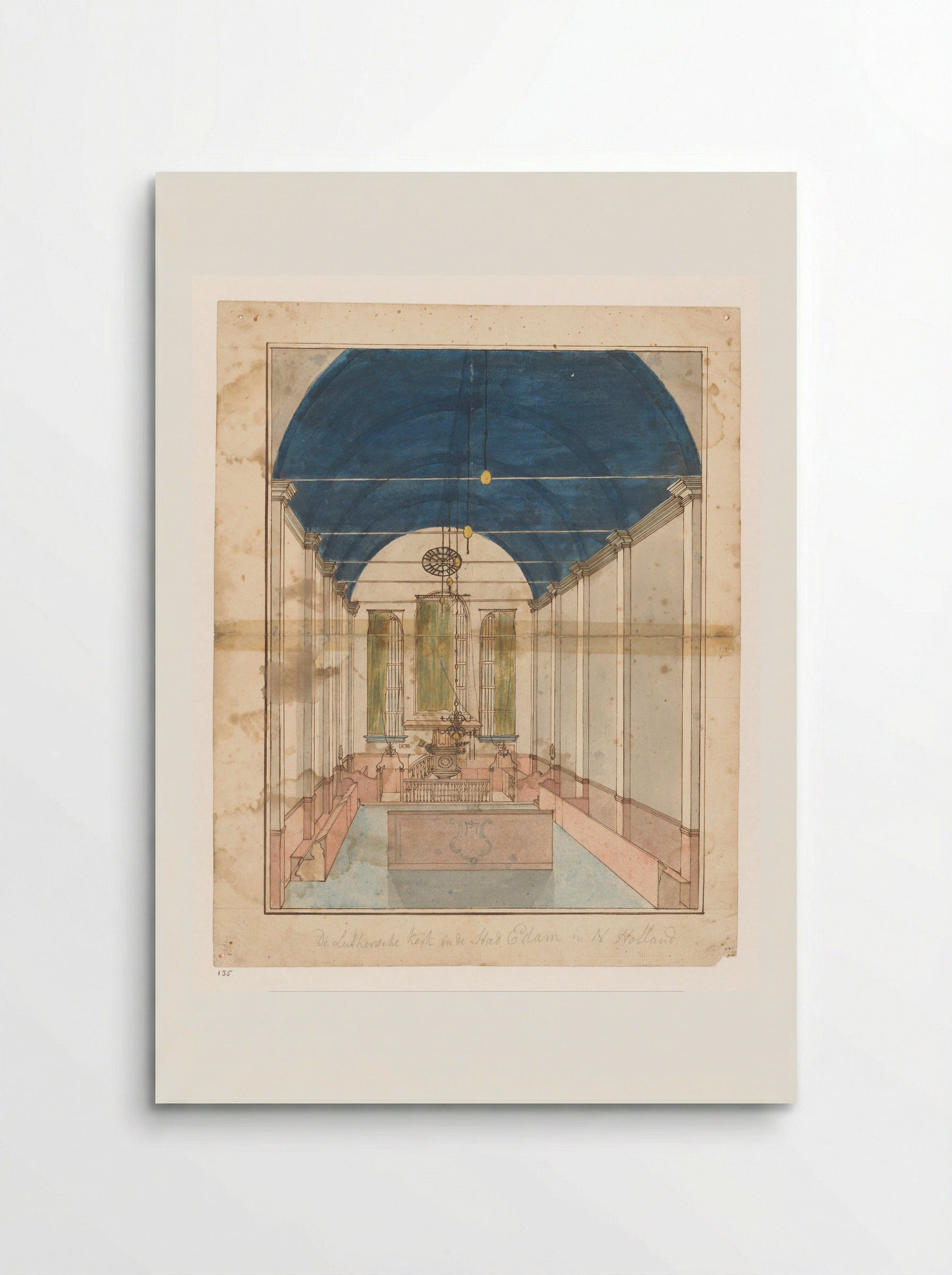 Lutherse kerk in Edam - Jan Brandes - Poster