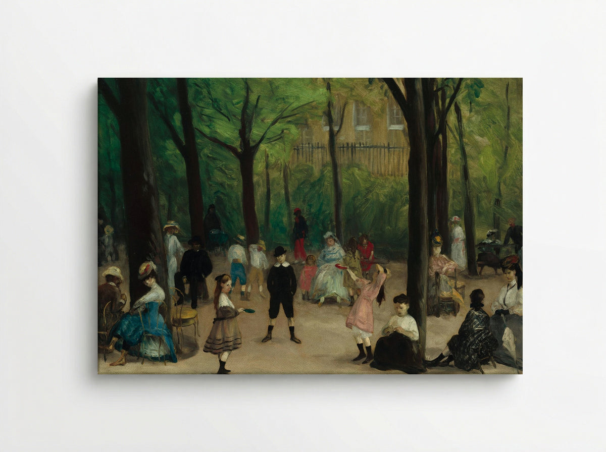 Luxembourg Gardens - William James Glackens - Canvas