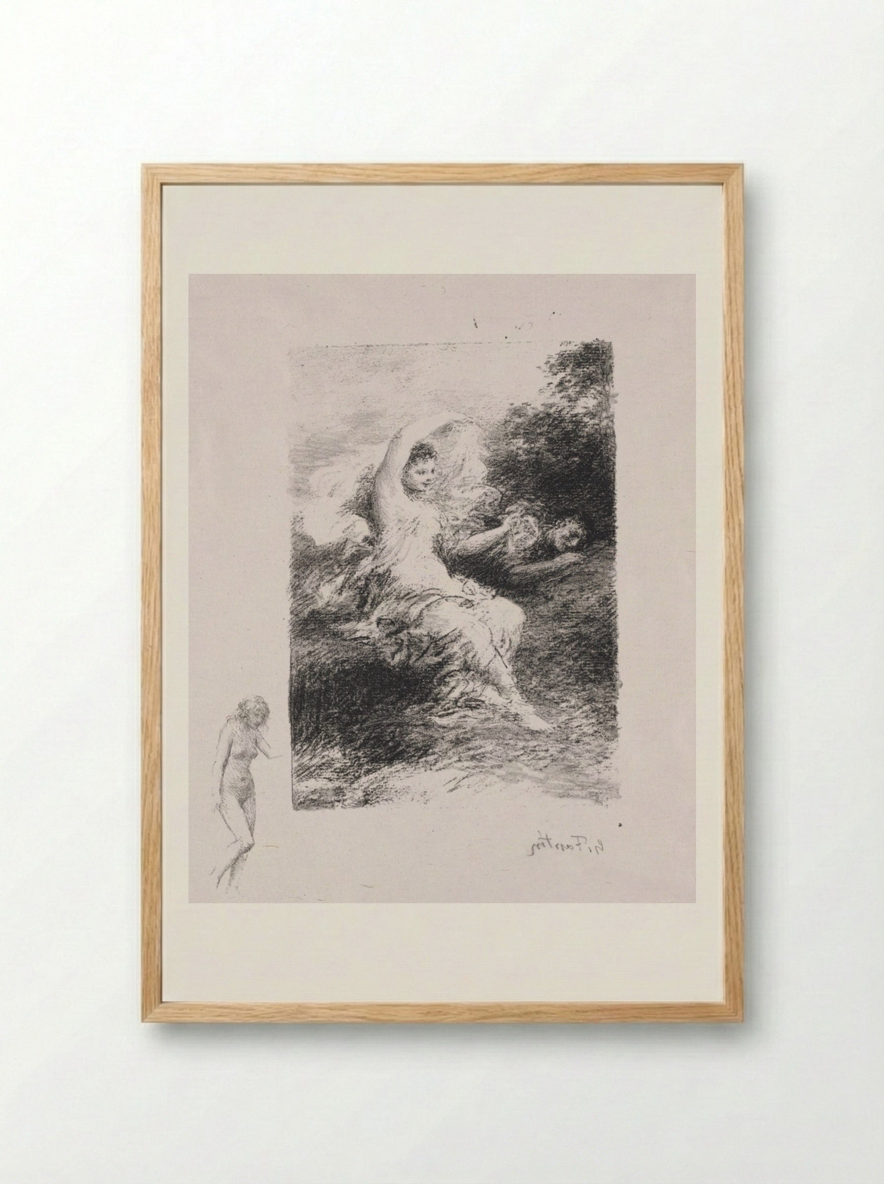 Lydé - Henri Fantin-Latour - Framed Print Wood