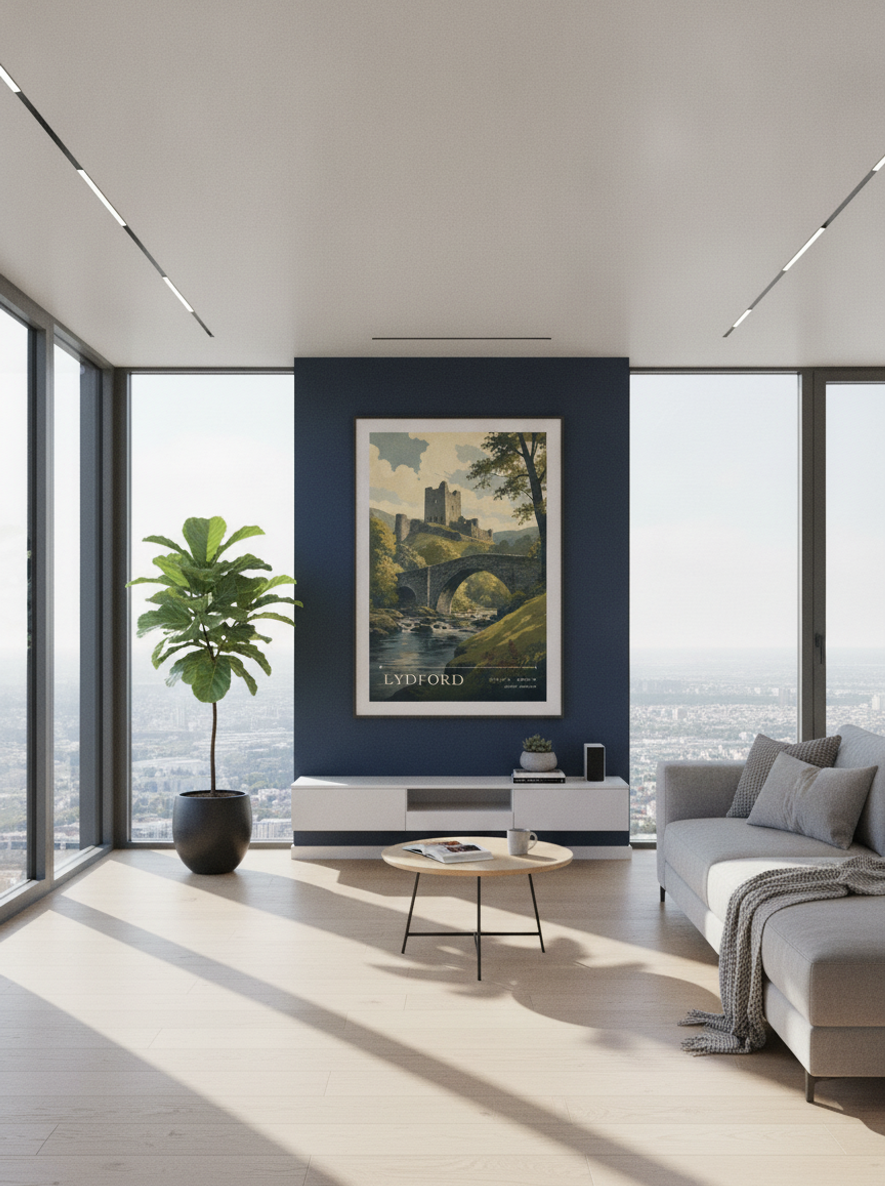 Lydford Devon England Travel Poster - Lifestyle