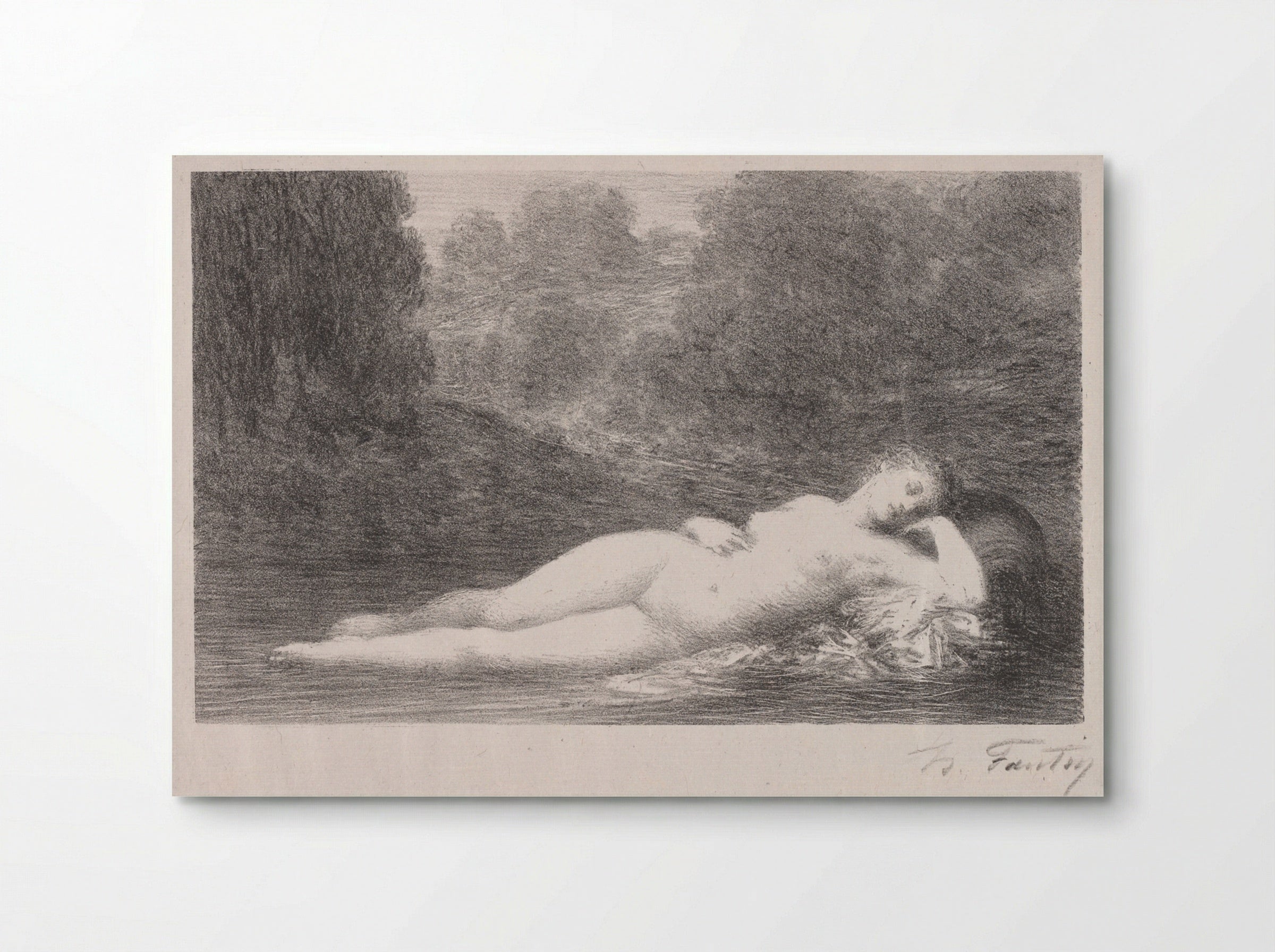 Lying in the Water - Henri Fantin-Latour - Poster