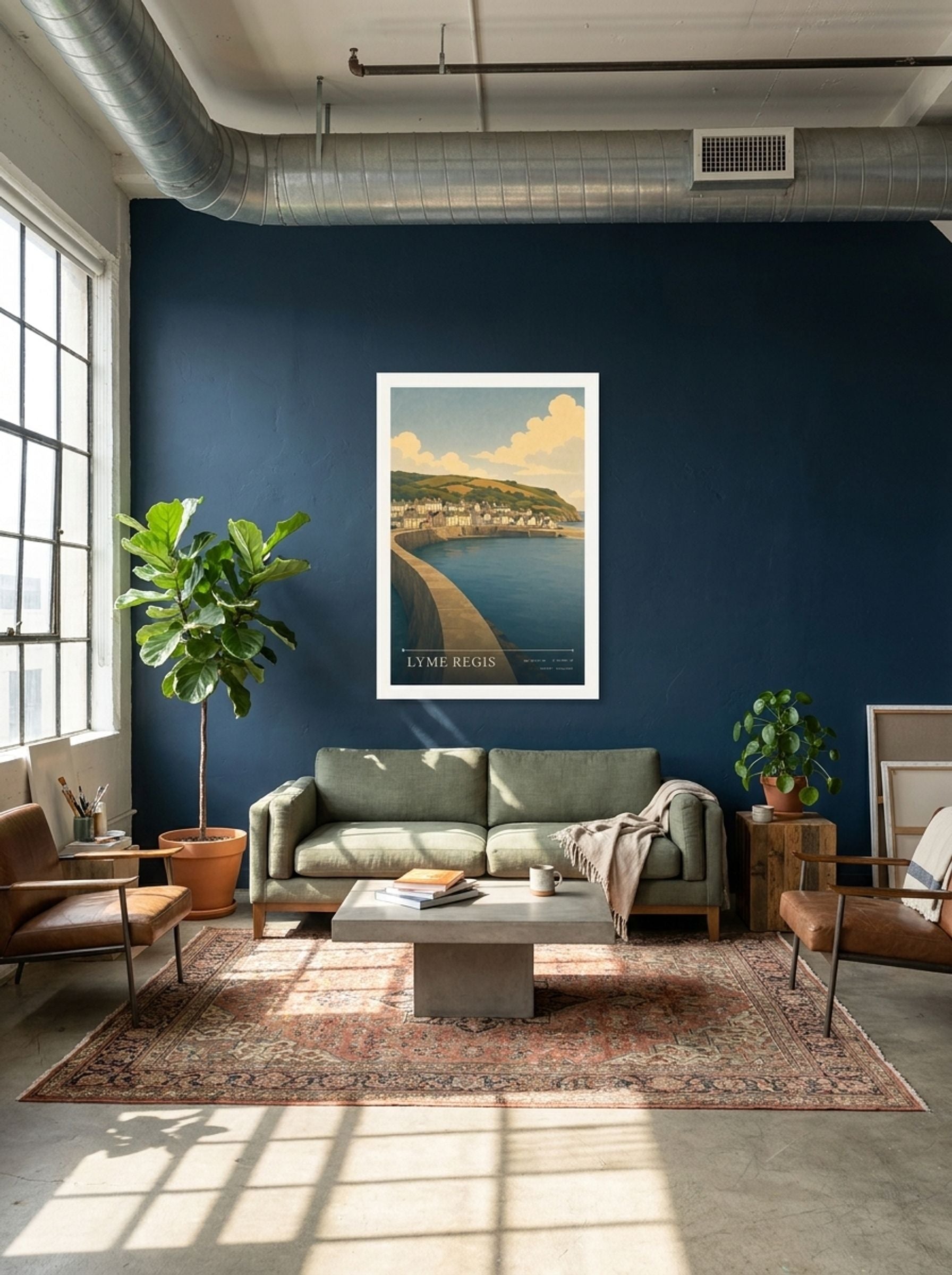 Lyme Regis Dorset Travel Poster - Lifestyle