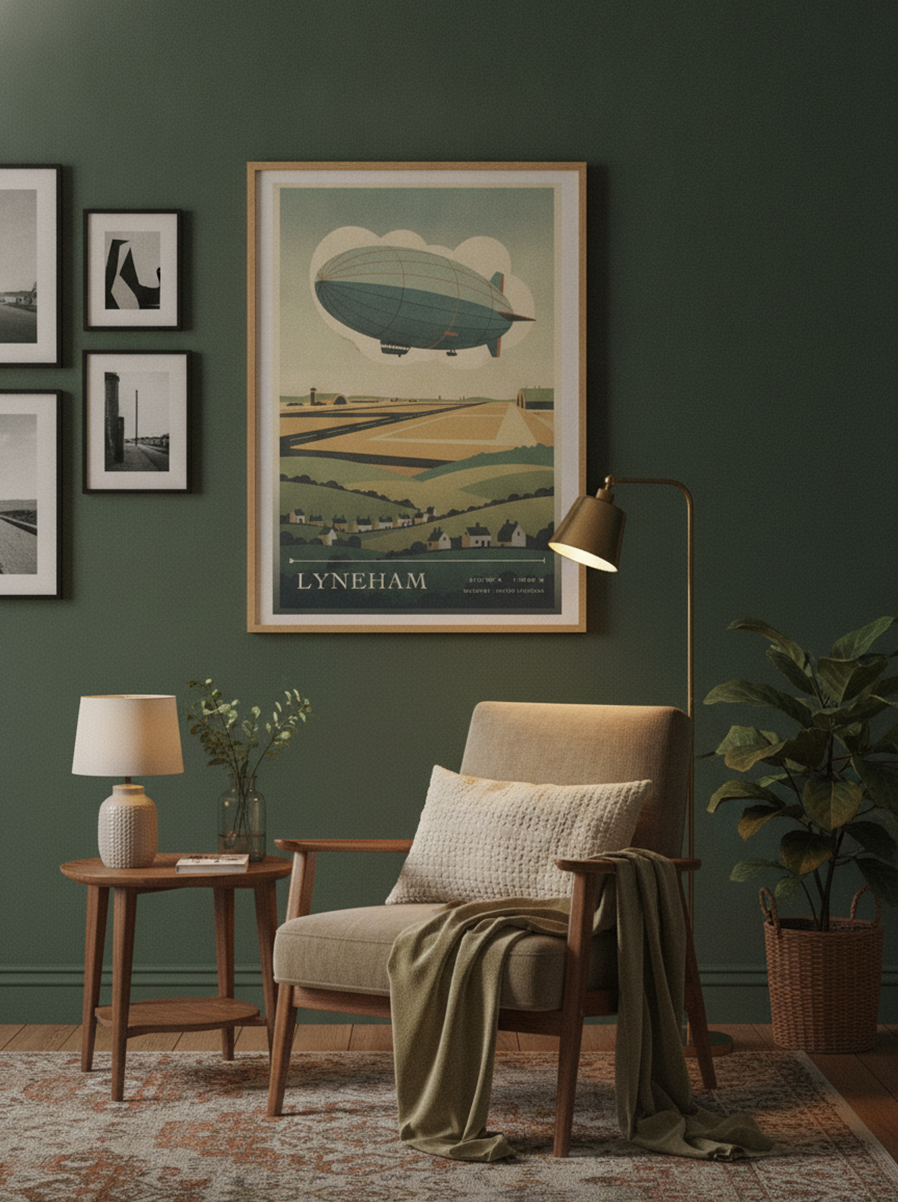 Lyneham Wiltshire United Kingdom Travel Poster - Lifestyle