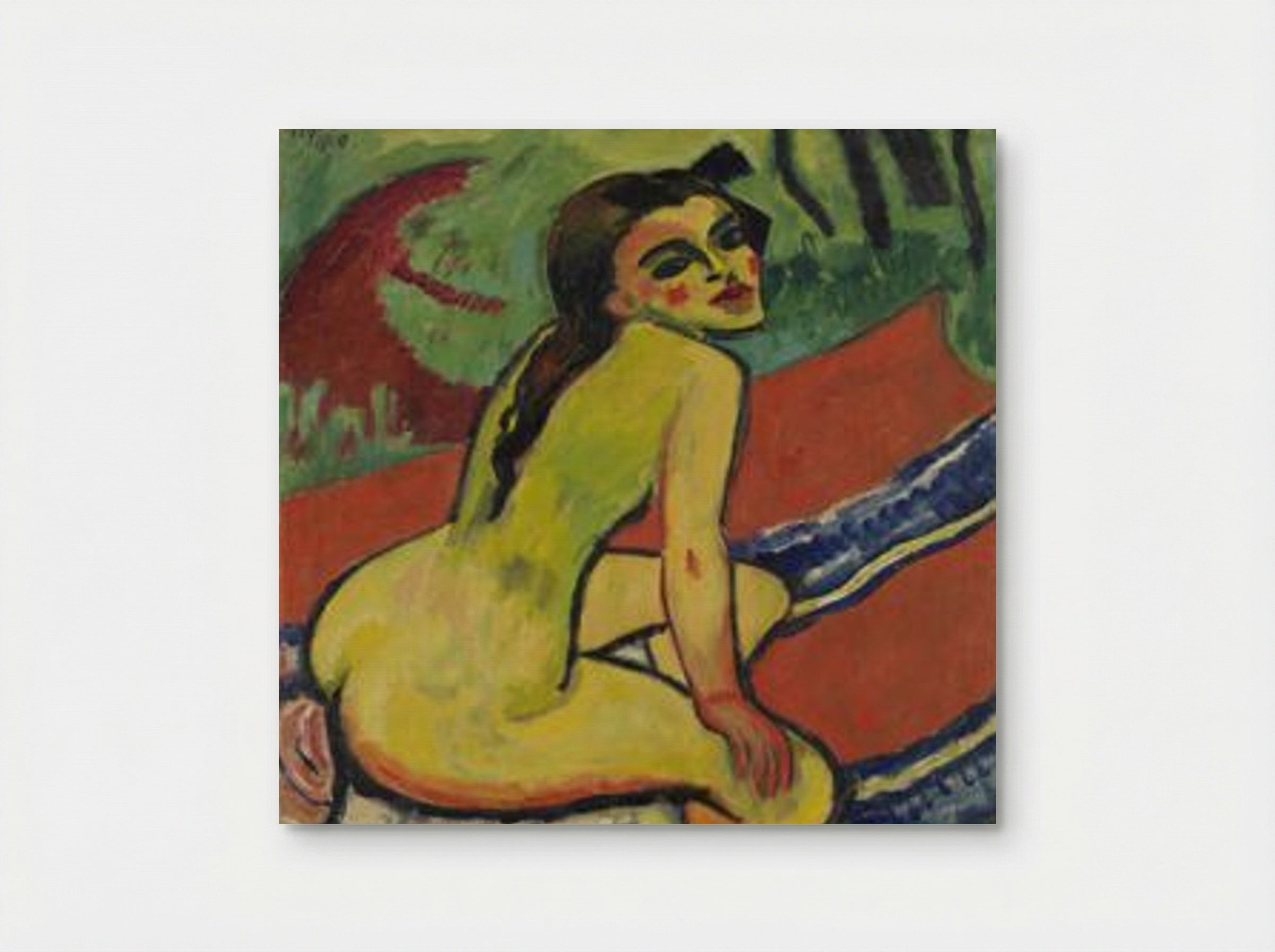 Mädchen. Sitzender weiblicher Akt - Max Pechstein - Poster