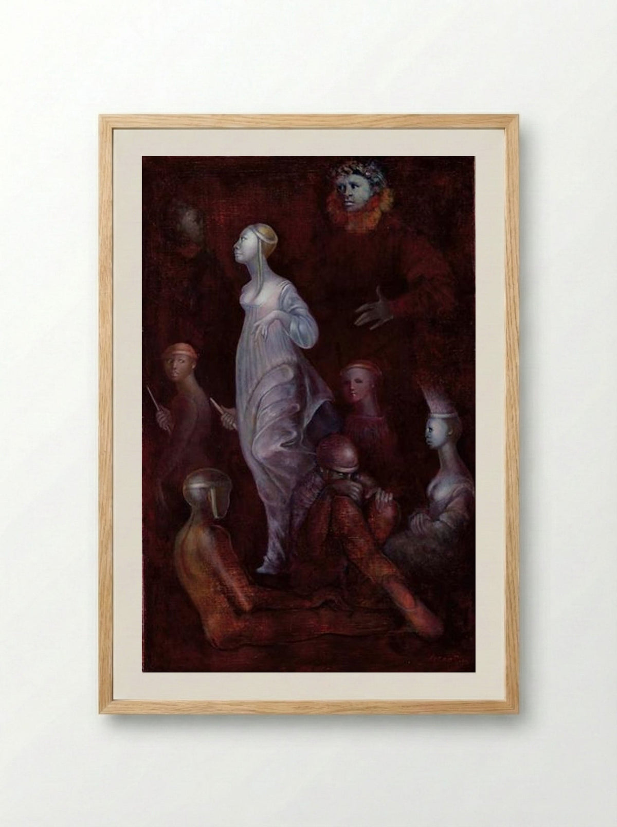 Mémoire des fragments passés - Leonor Fini - Framed Print Wood
