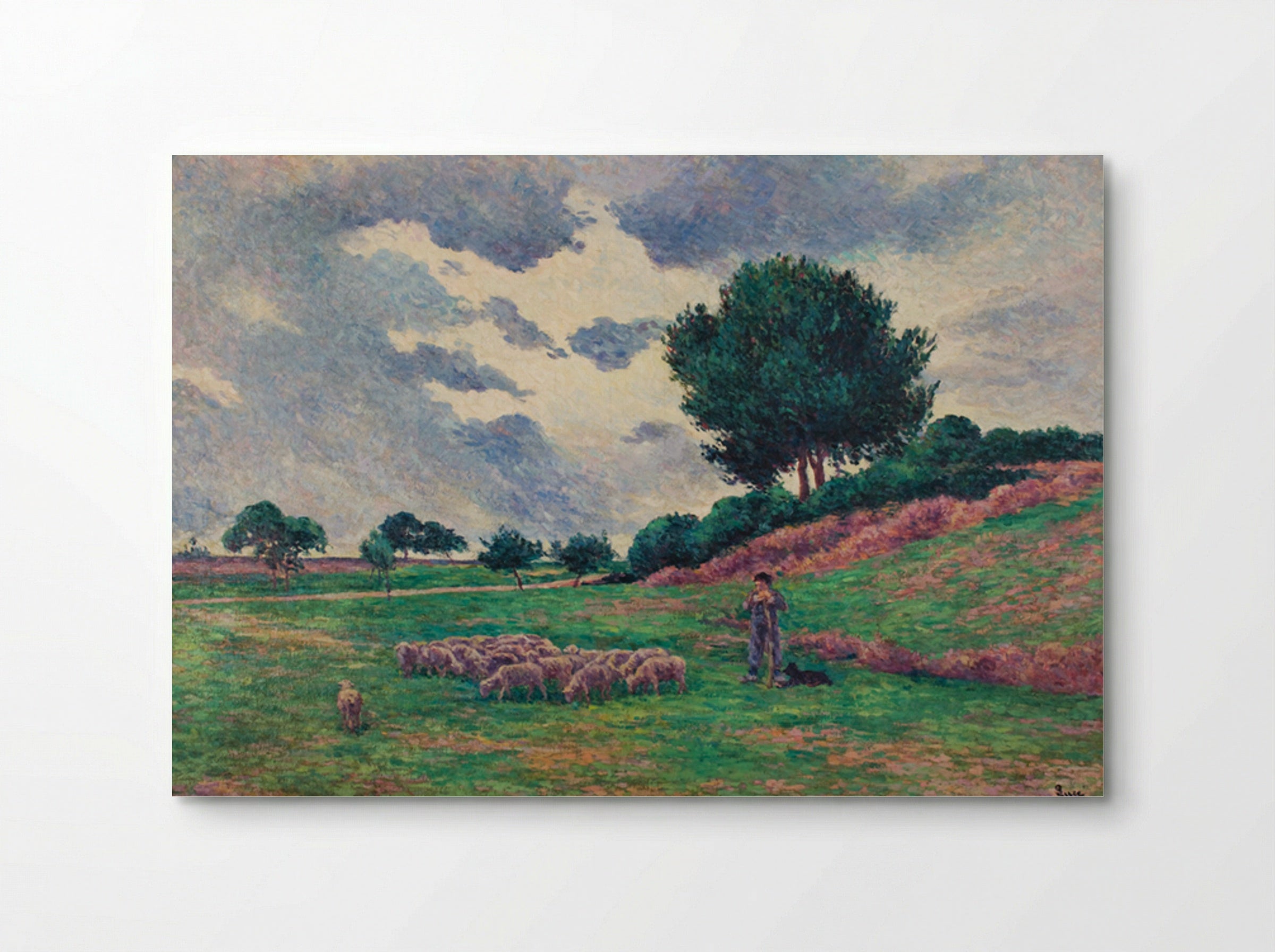 Méréville, The Flock Of Sheep - Maximilien Luce - Poster