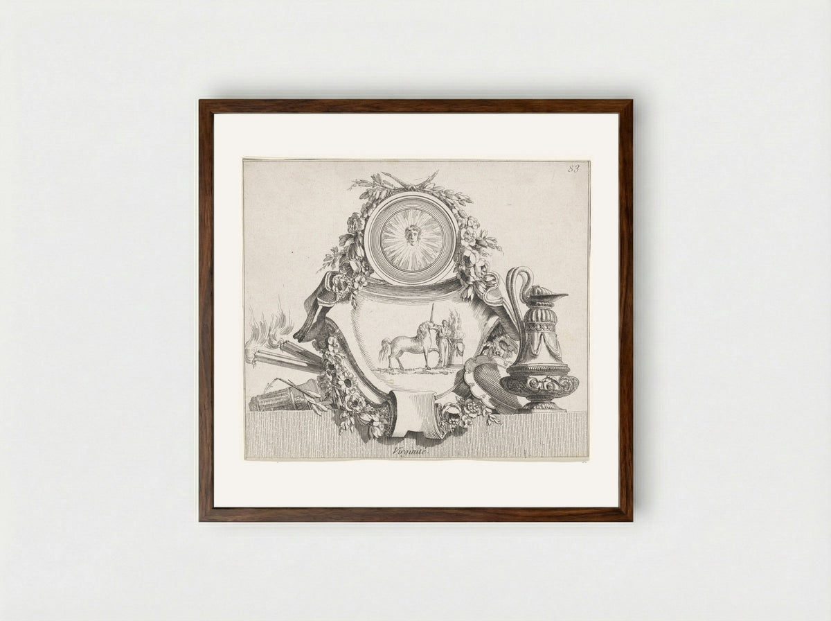 Maagdelijkheid (Virginity) - Jean Charles Delafosse - Framed Print Dark Wood