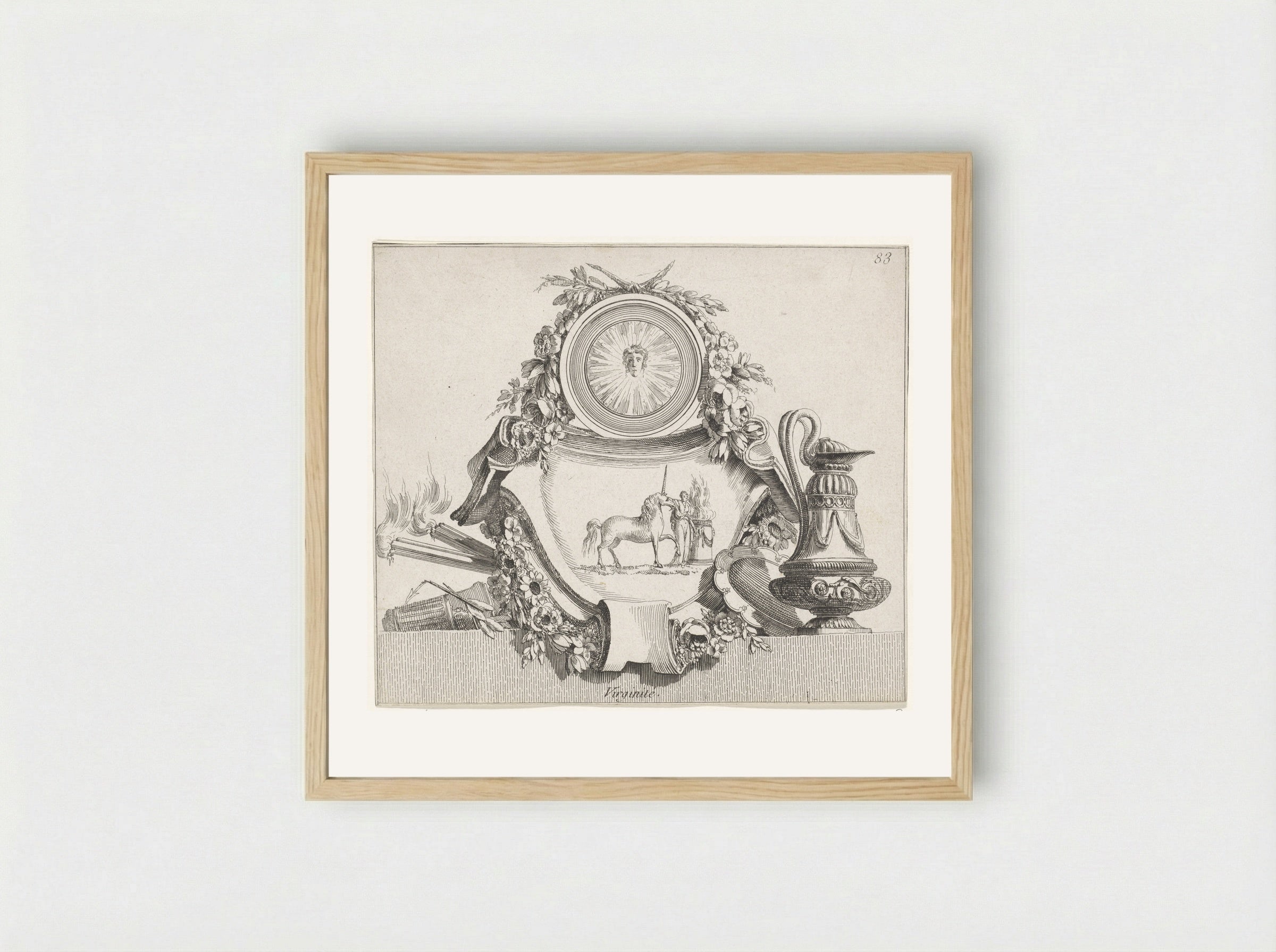 Maagdelijkheid (Virginity) - Jean Charles Delafosse - Framed Print Wood