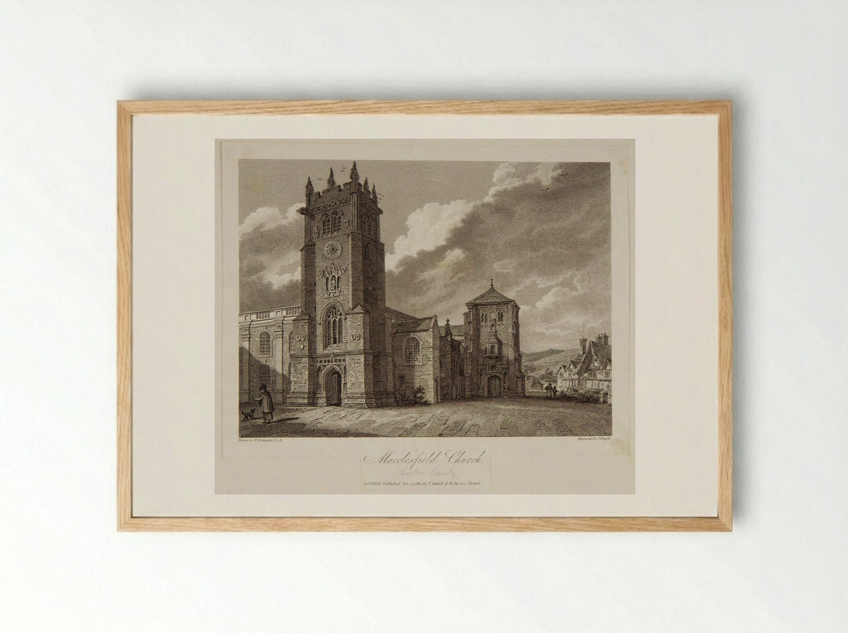 Macclesfield Church - John Neagle - Framed Print Wood