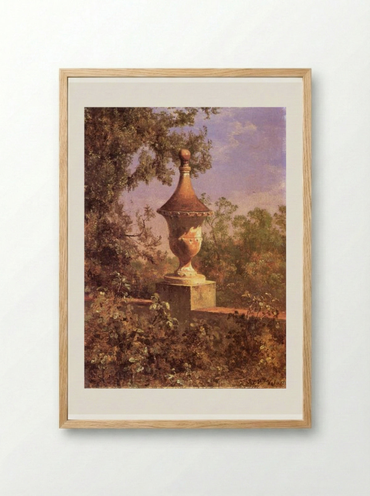 Macetón del Baño de los Pescaditos - José María Velasco - Framed Print Wood