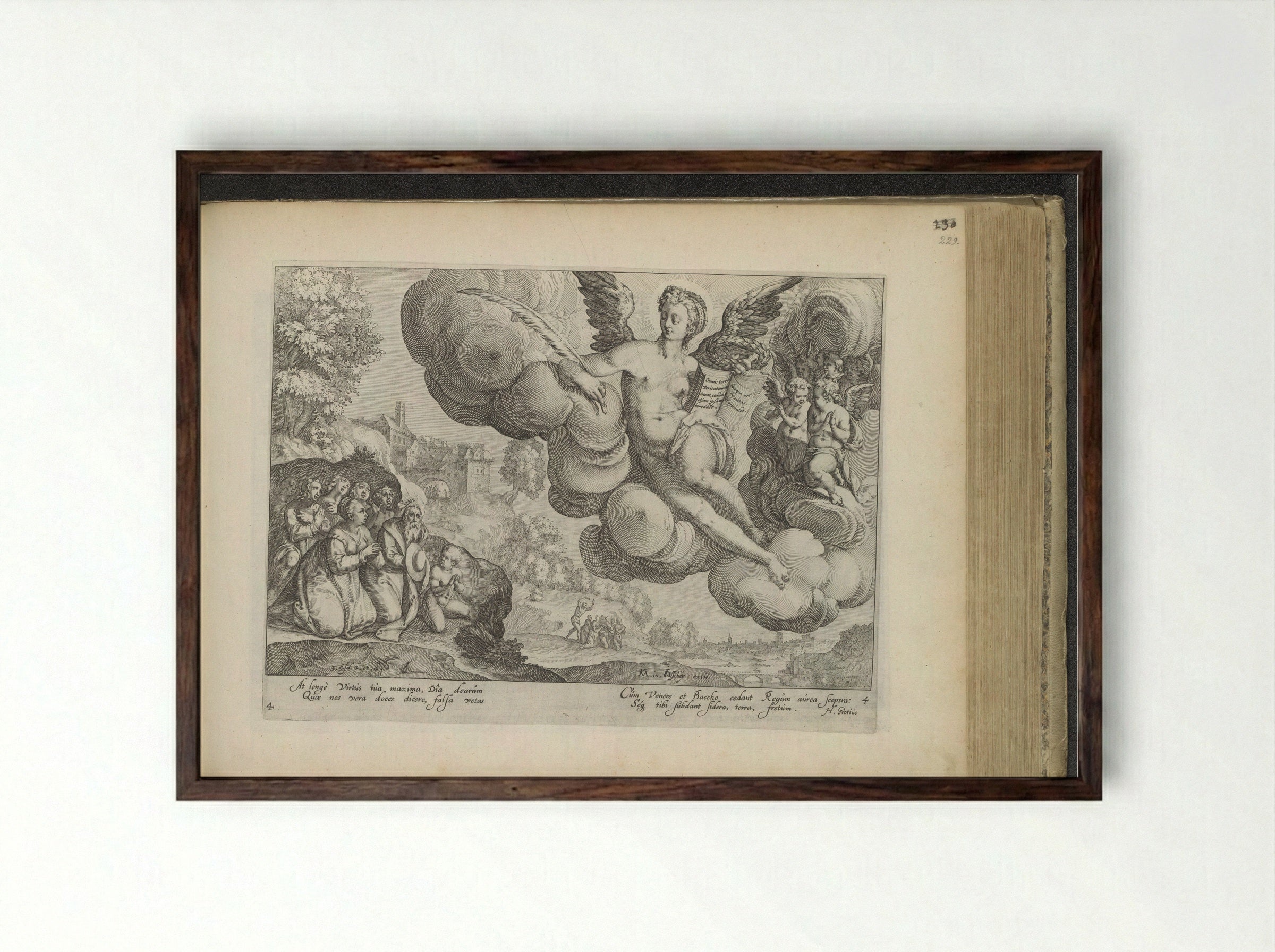 Macht van de waarheid - Zacharias Dolendo - Framed Print Dark Wood