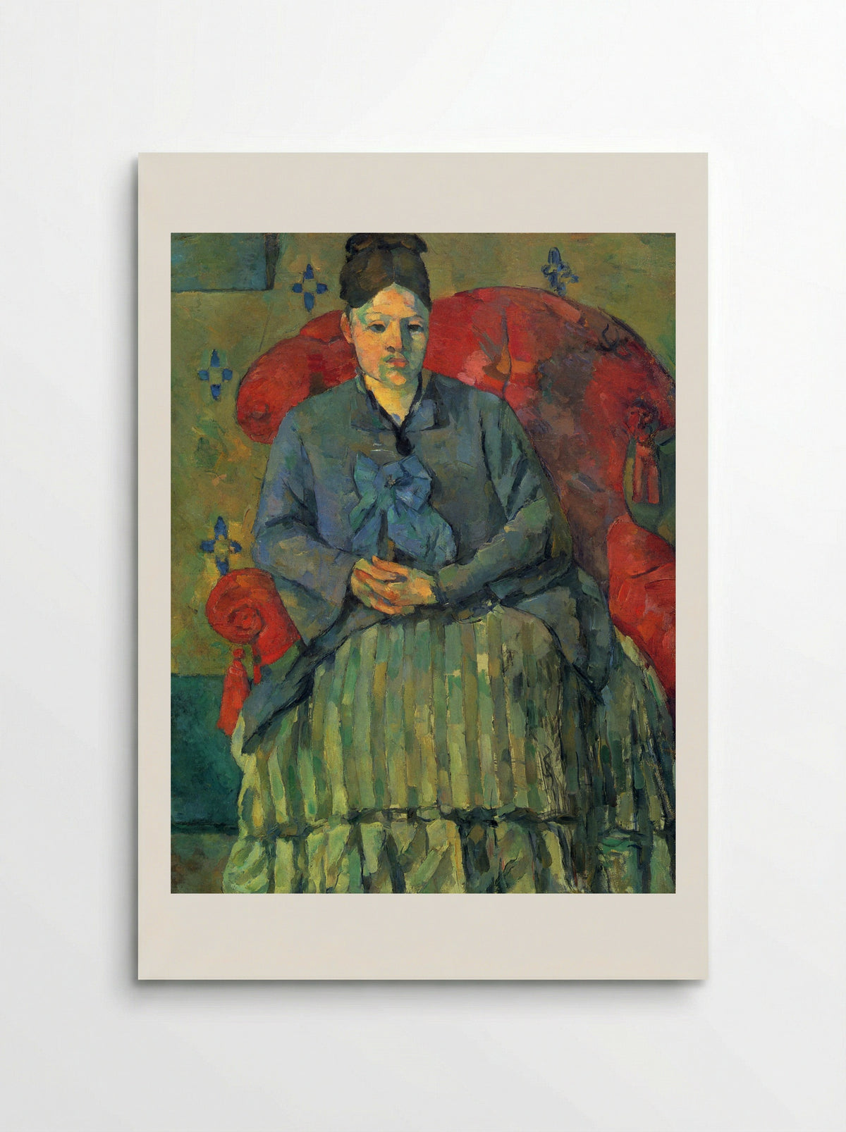 Madame Cezanne in a Red Armchair - Paul Cezanne - Poster