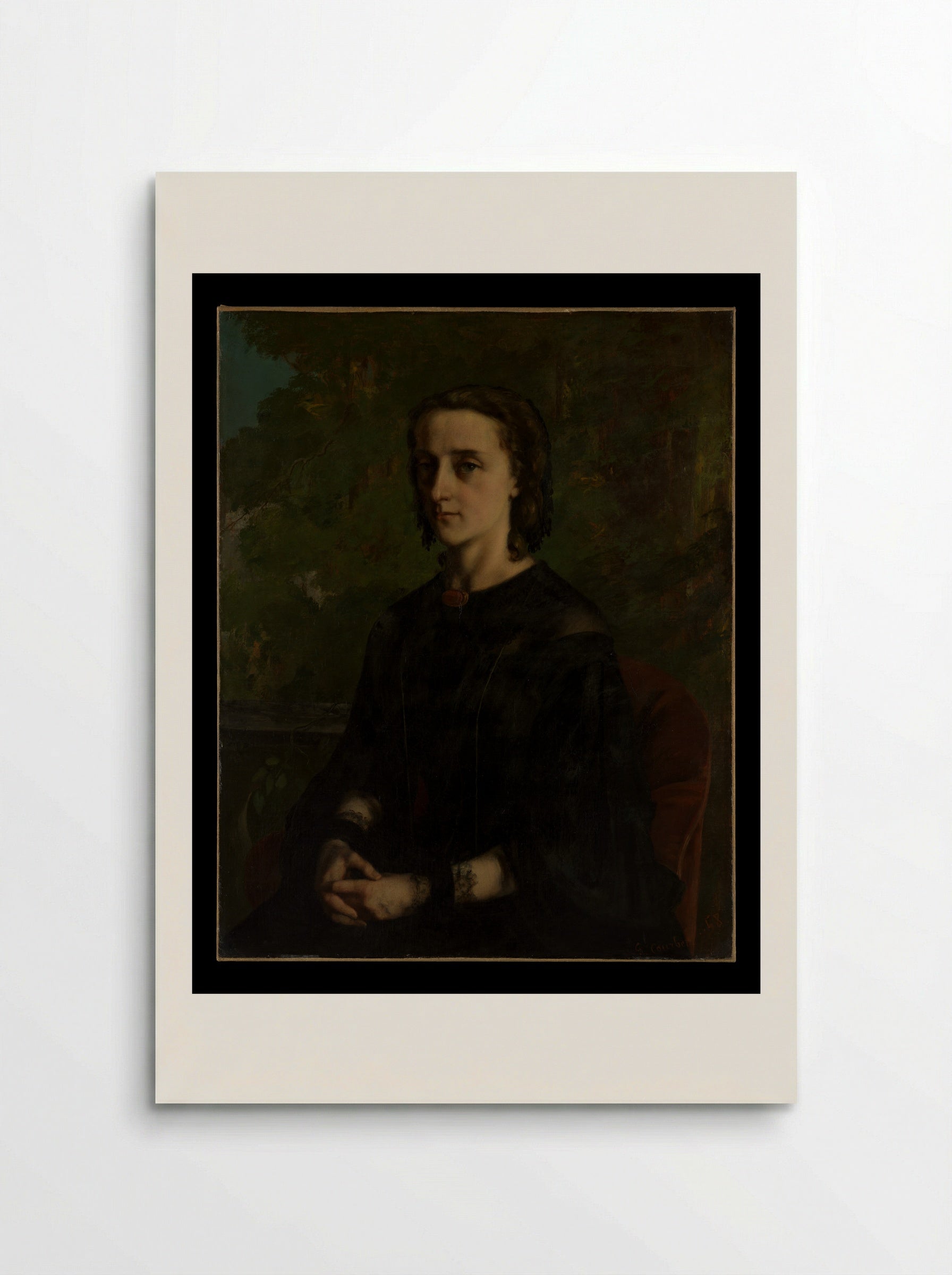 Madame Frederic Breyer (Fanny Hélène Van Bruyssel) - Gustave Courbet - Poster