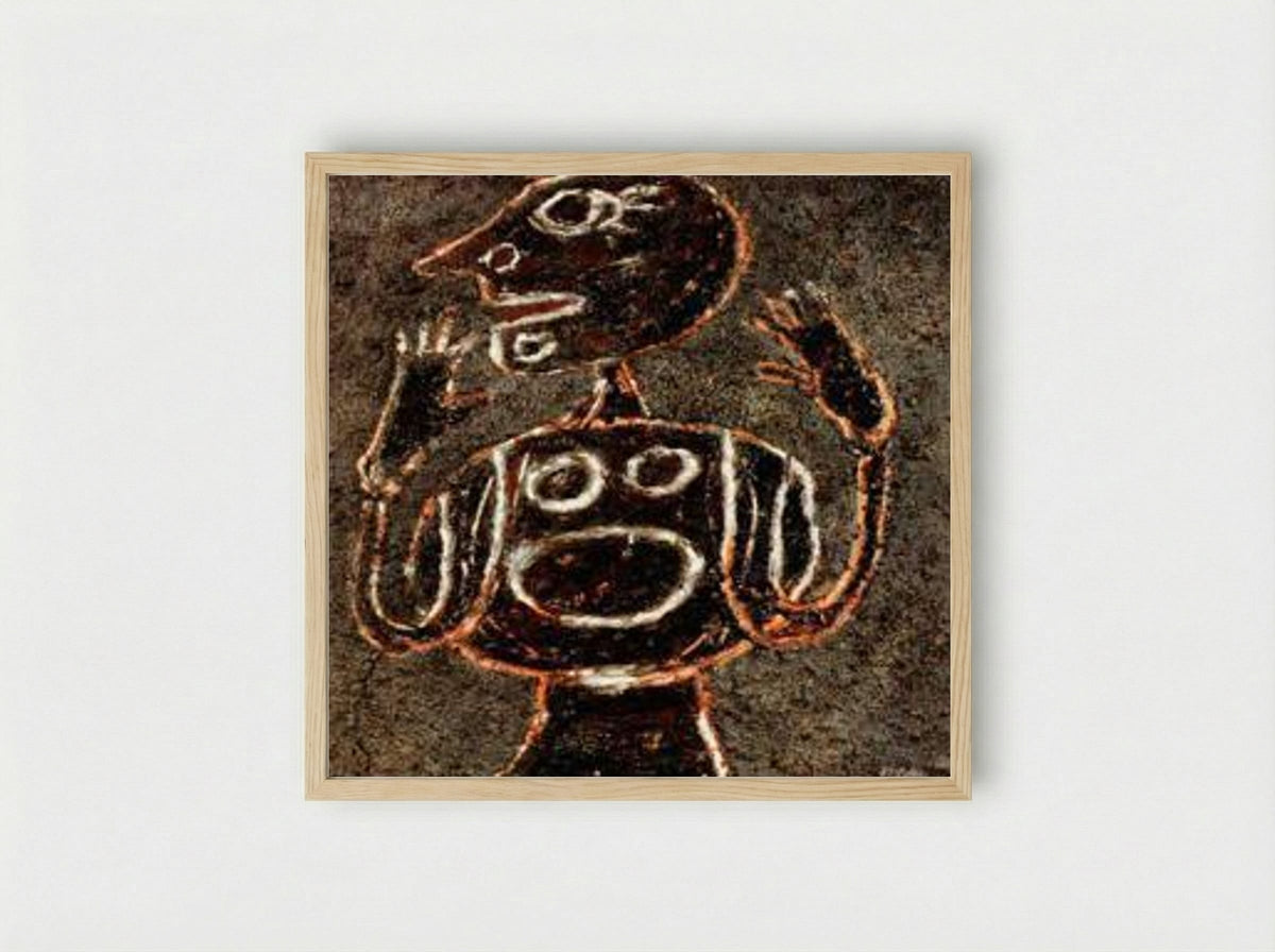 Madame Mouche - Jean Dubuffet - Framed Print Wood