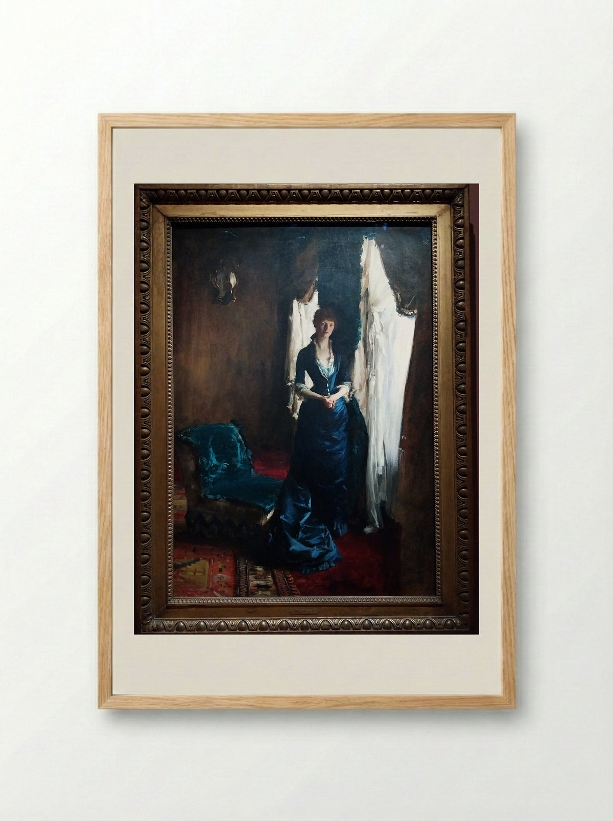 Madame Paul Escudier (Louise Lefevre) - John Singer Sargent - Framed Print Wood