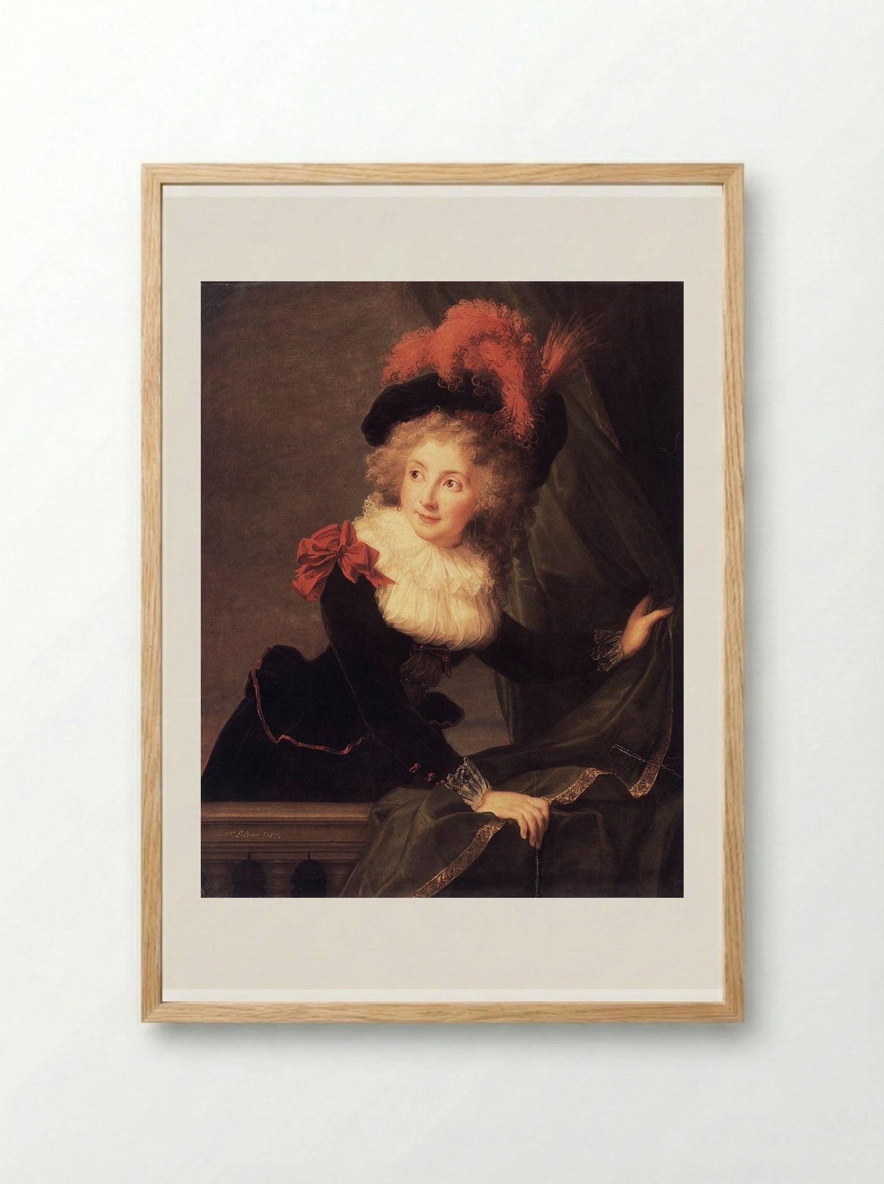 Madame Perregaux - Louise Elisabeth Vigée Le Brun - Framed Print Wood
