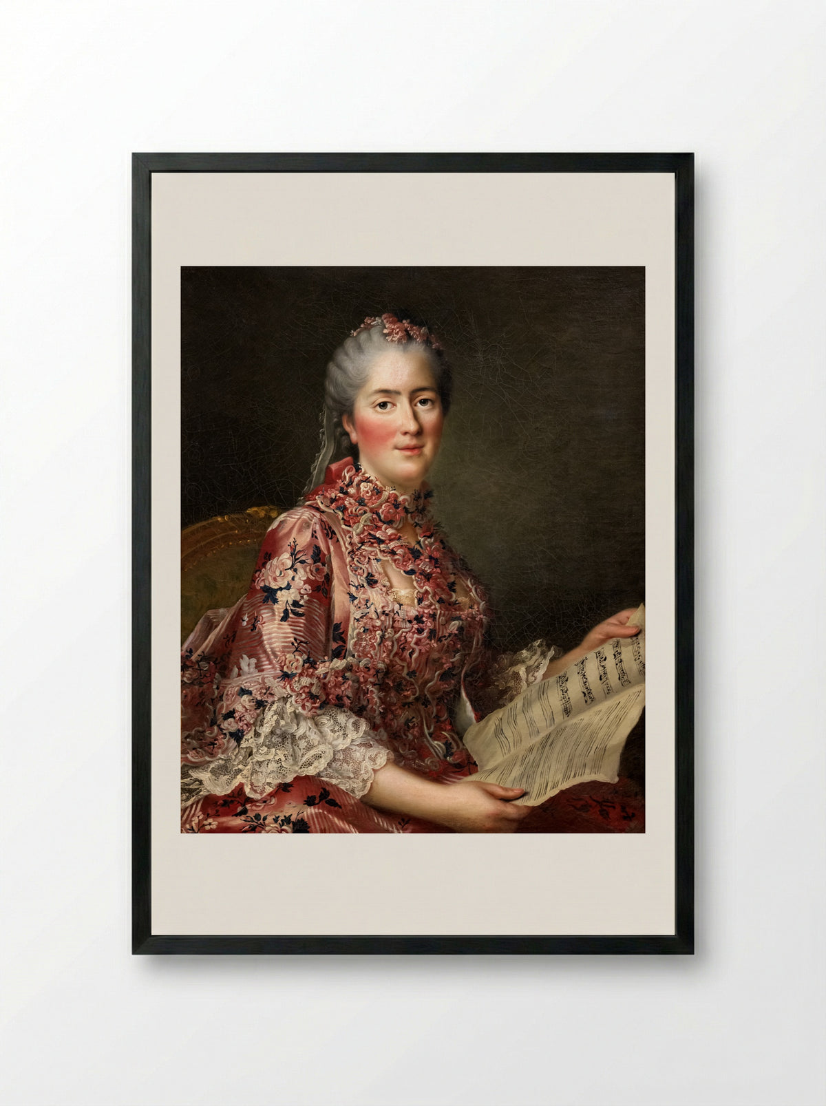 Madame Sophie de France - François-Hubert Drouais - Framed Print Black