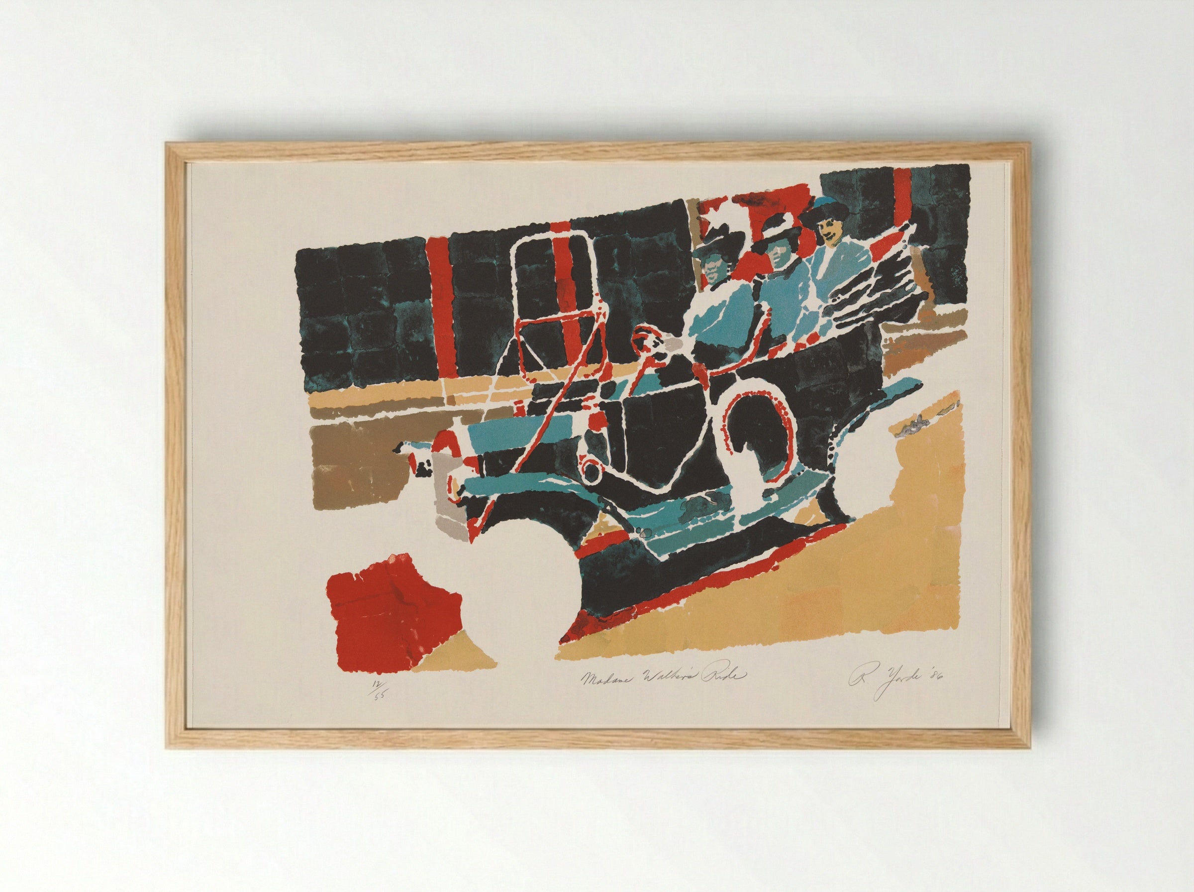 Madame Walker's Ride - Richard Foster Yarde - Framed Print Wood