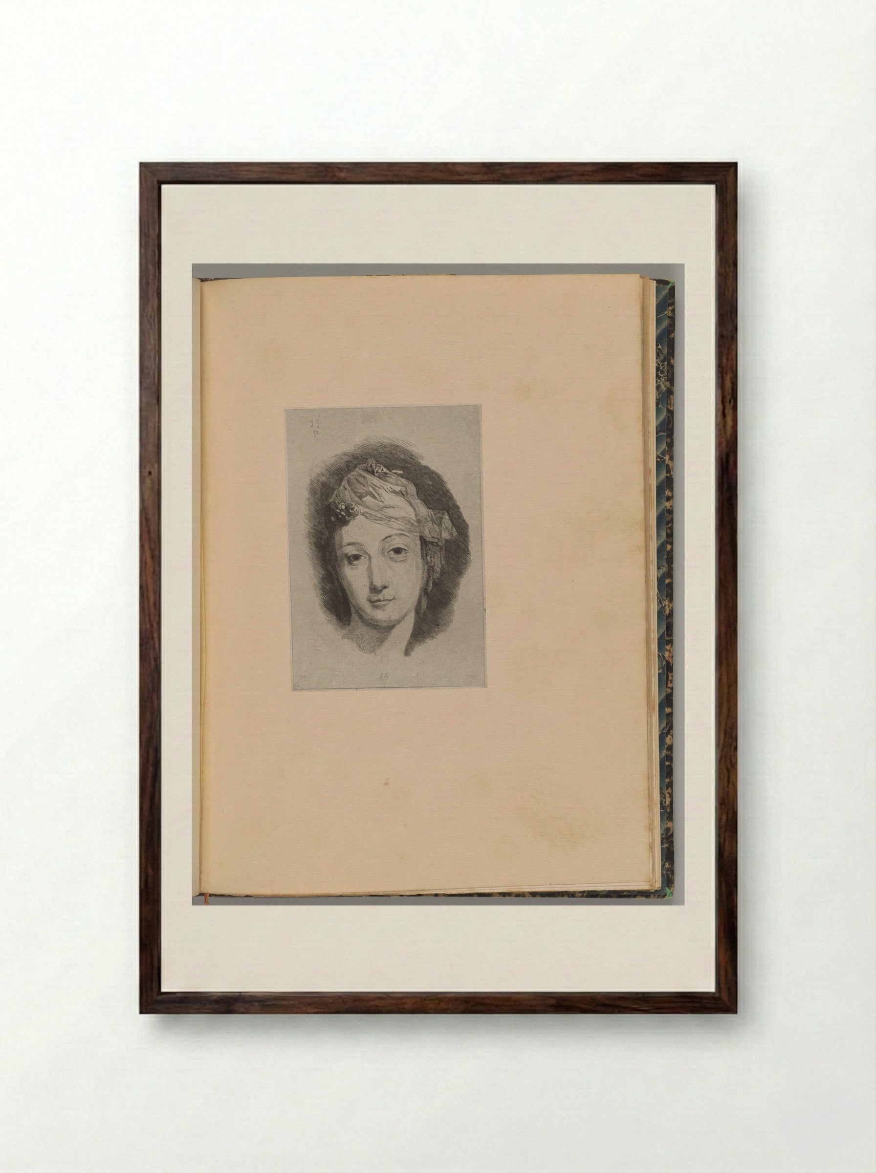 Madamoiselle Fel - Jules de Goncourt - Framed Print Dark Wood