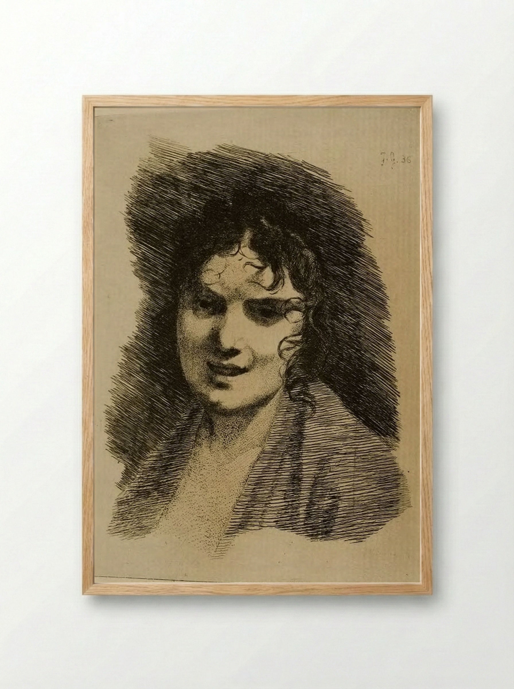 Mademoiselle Mayer - Jules de Goncourt - Framed Print Wood