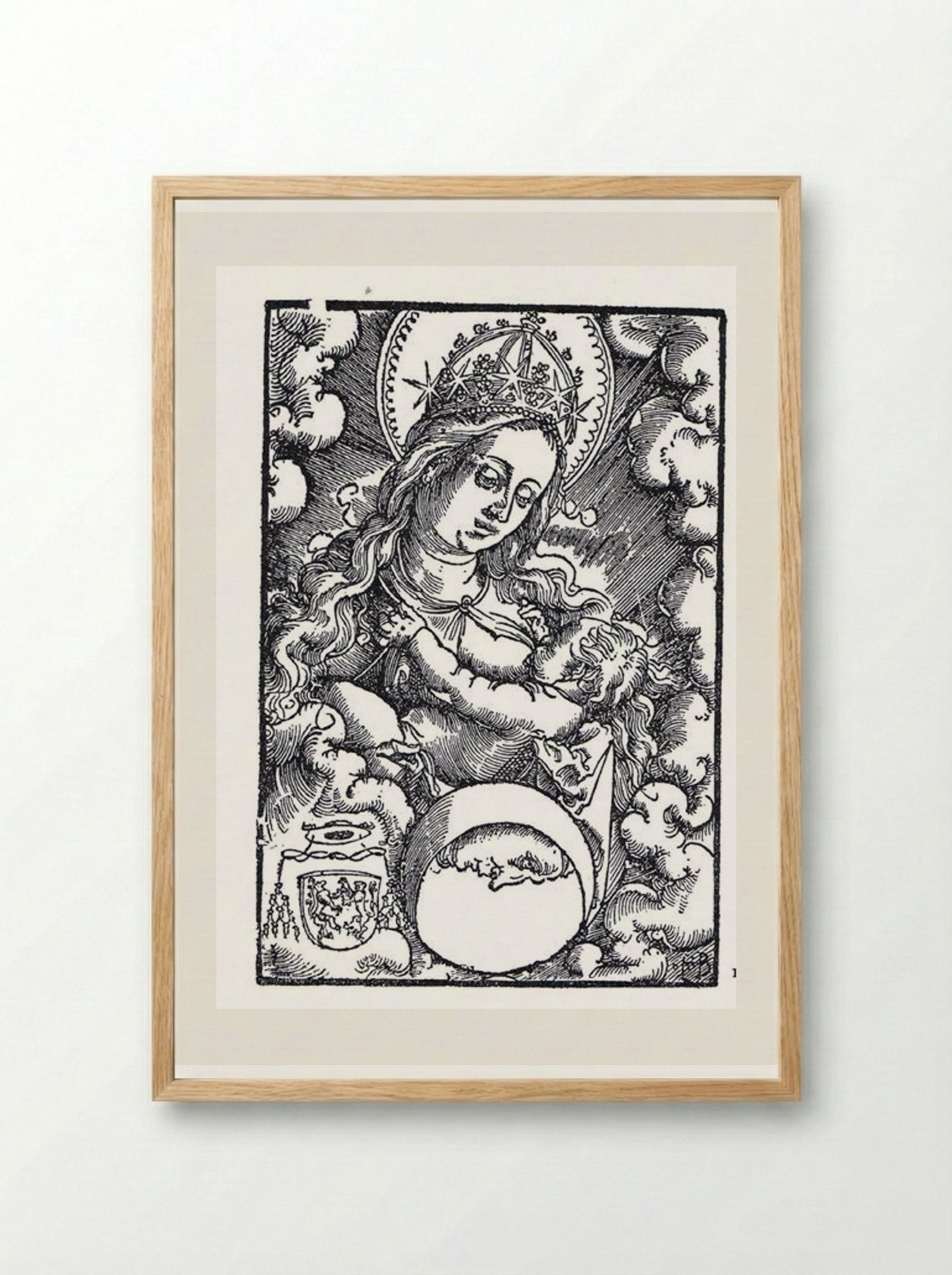 Madonna Nursing - Hans Baldung Grien - Framed Print Wood