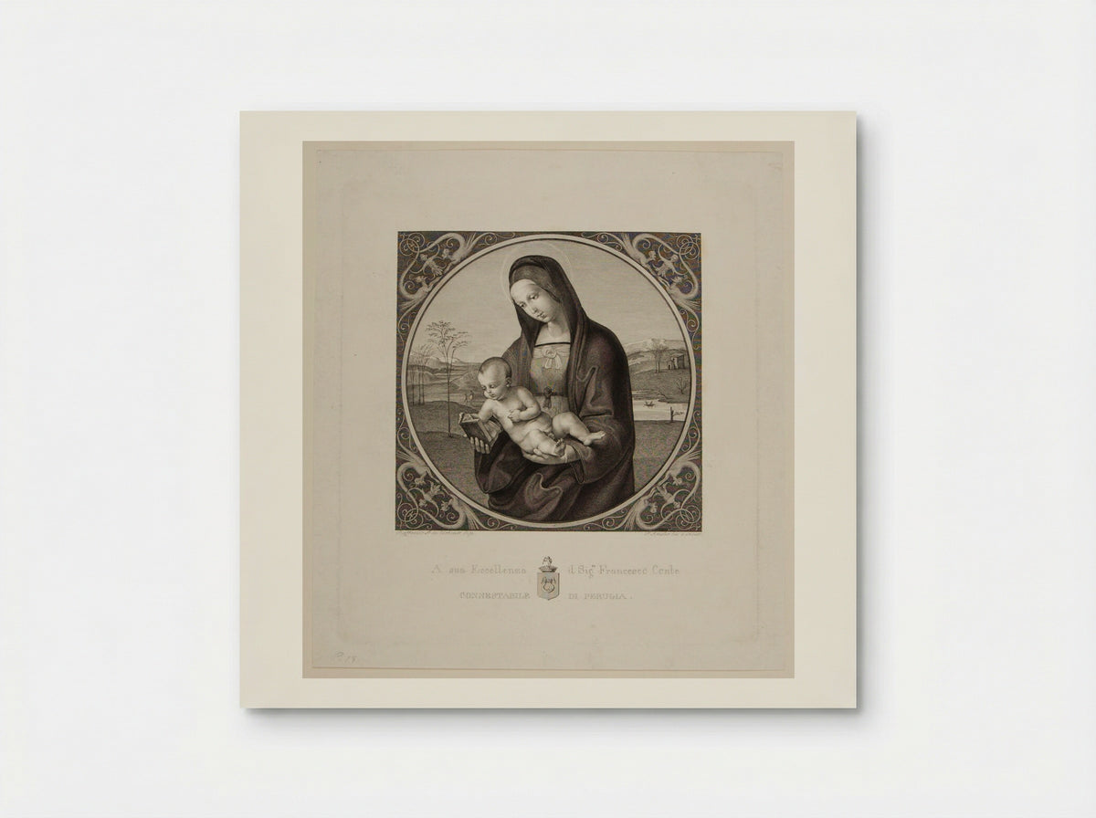 Madonna Staffa (After Raphael) - Samuel Amsler - Poster