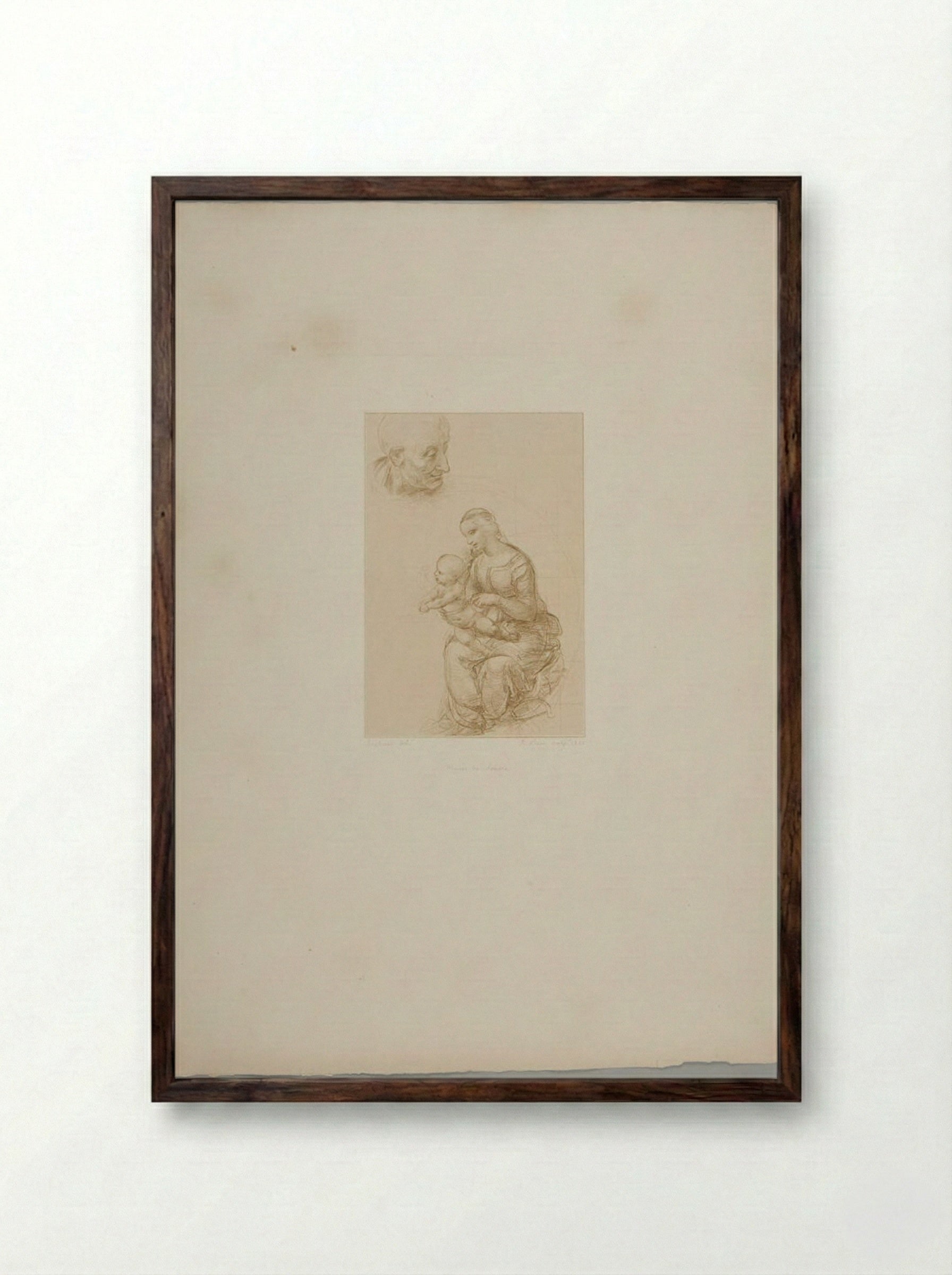 Madonna and Child (After Raphael) - Jean Bein - Framed Print Dark Wood