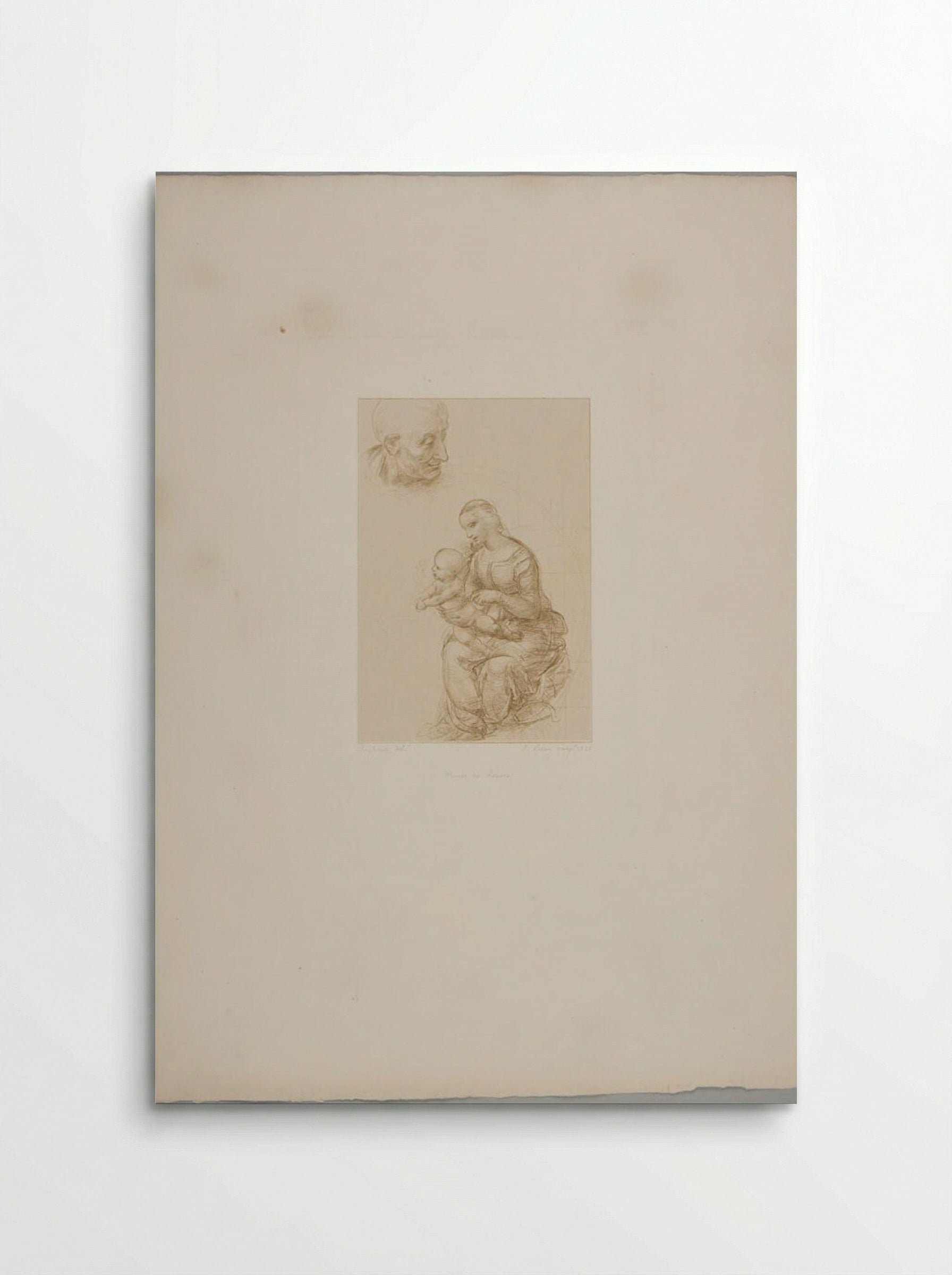Madonna and Child (After Raphael) - Jean Bein - Poster